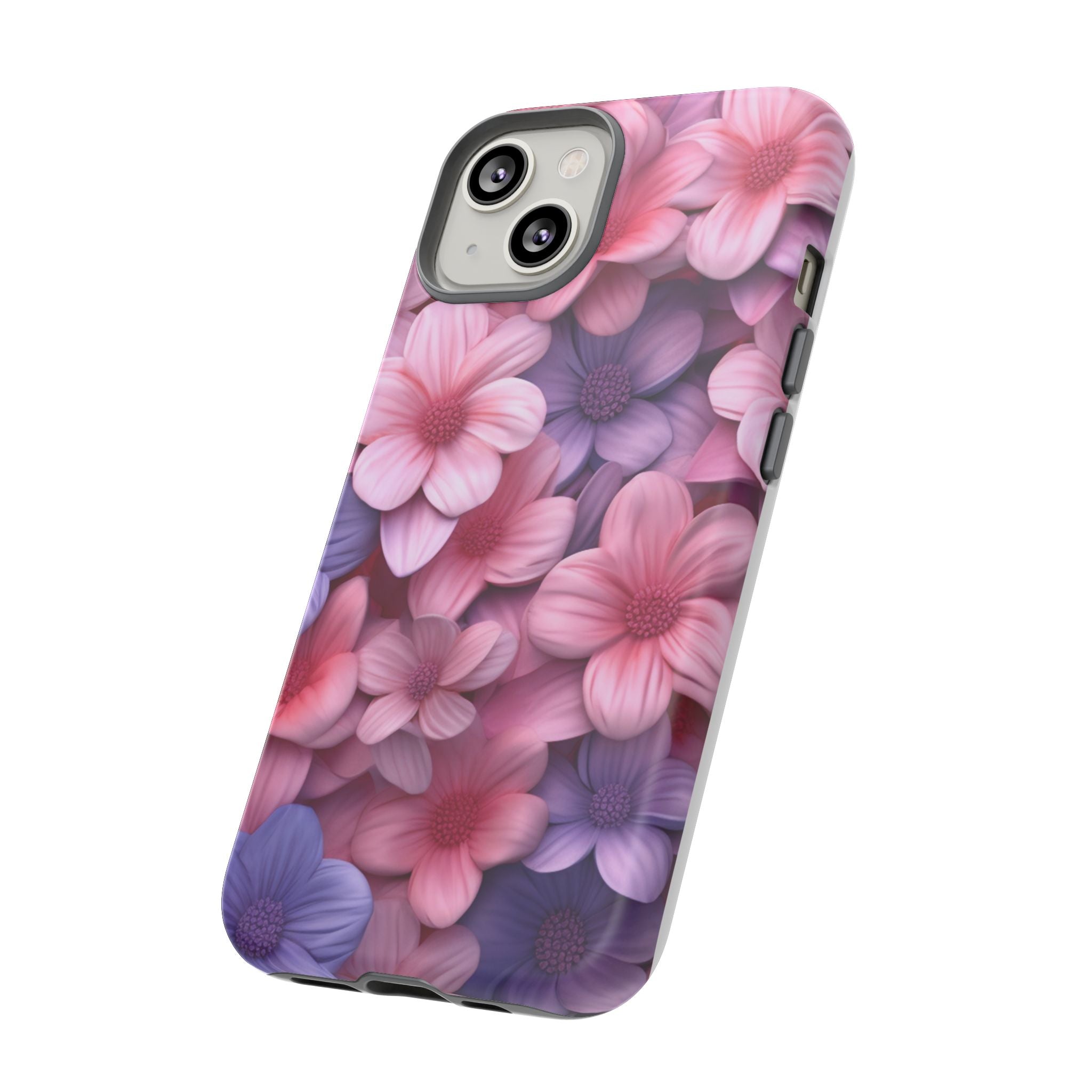 Floral Bloom Hexagon Stone iPhone Case