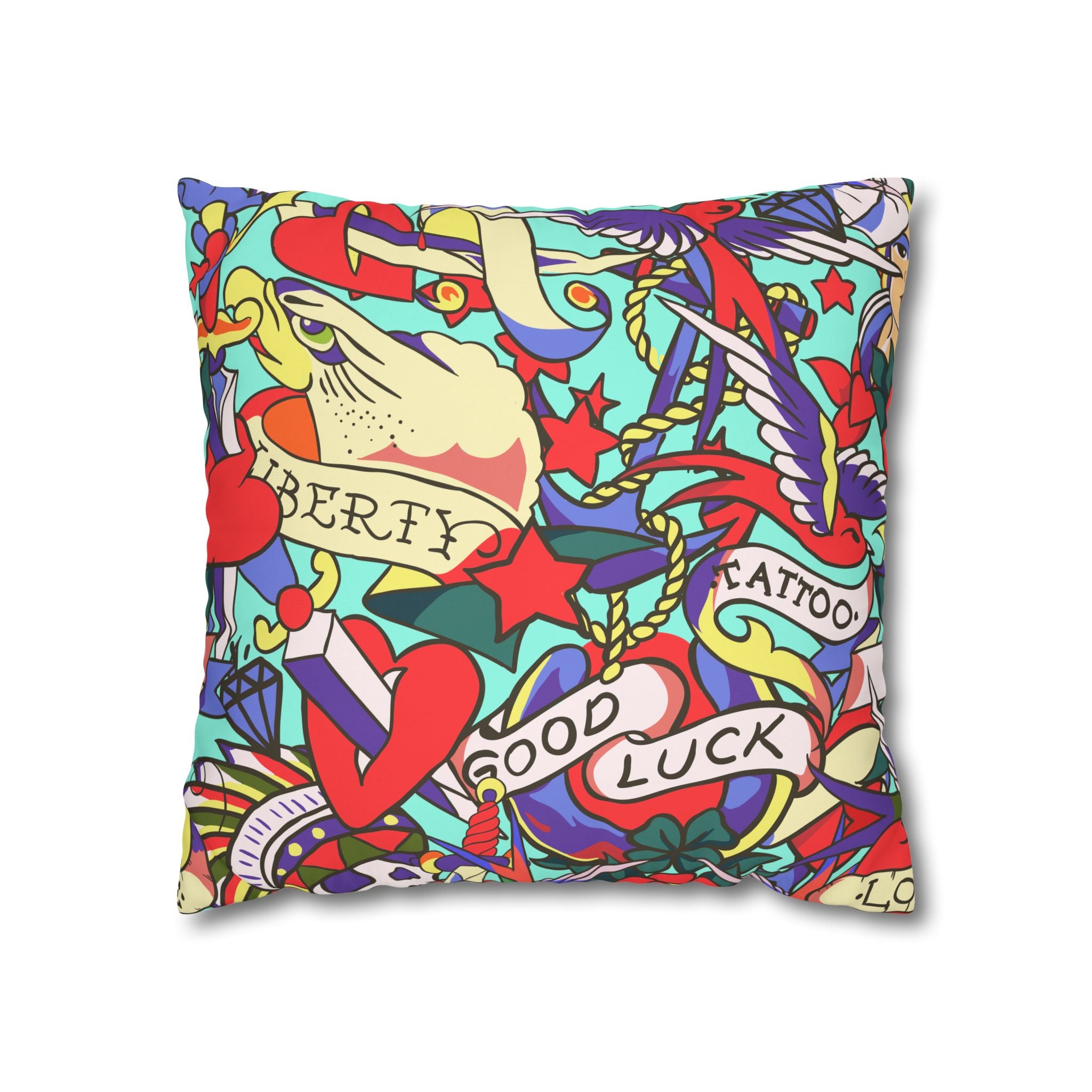 Vintage Tattoo Flash Pillowcase