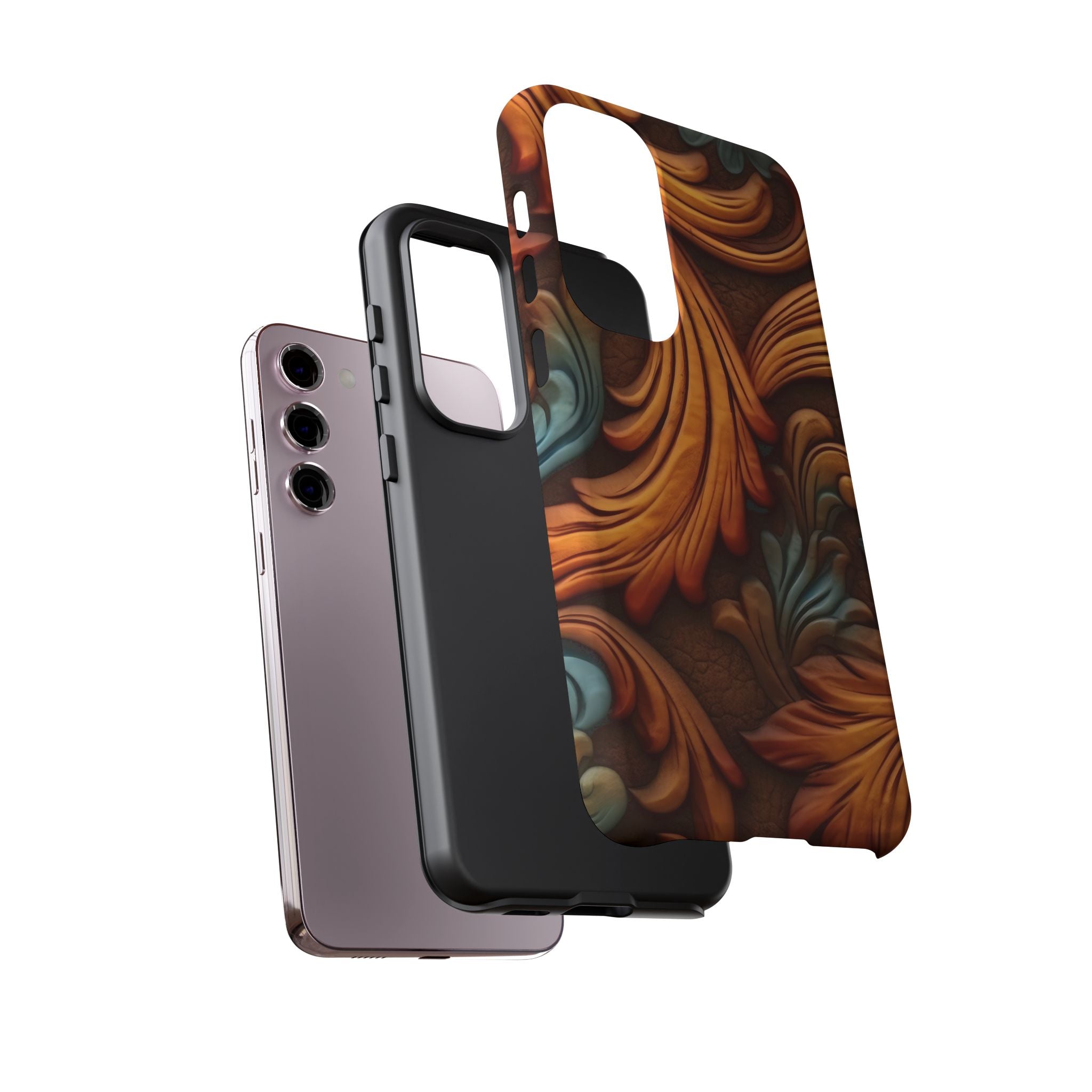 Baroque Copper Samsung Case - Luxury Design