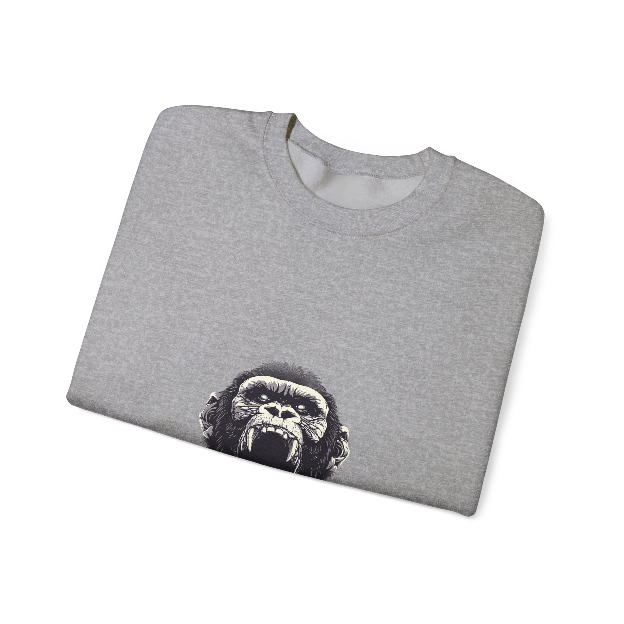 Angry Chimp Sweatshirt: Vintage Graphic