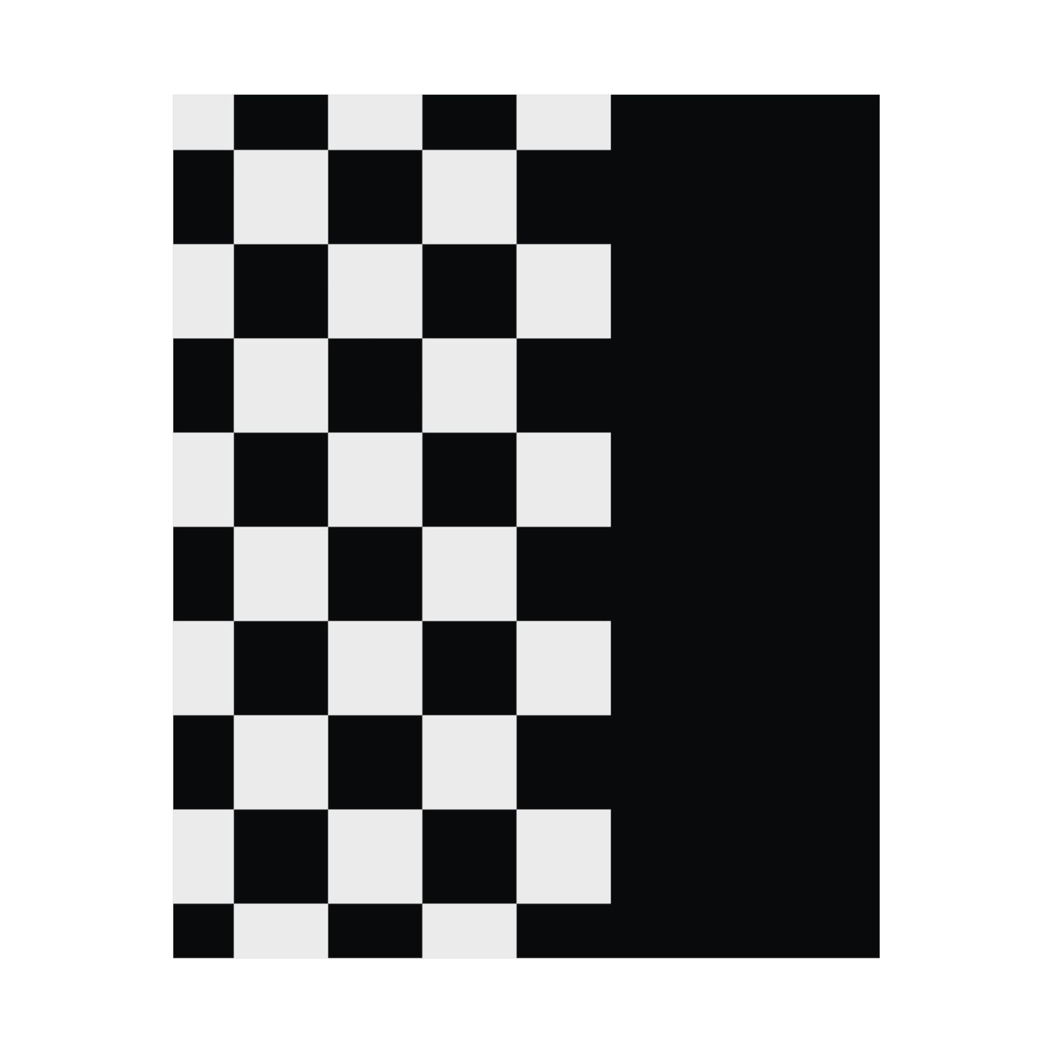 Checkerboard Minimalist Art Poster