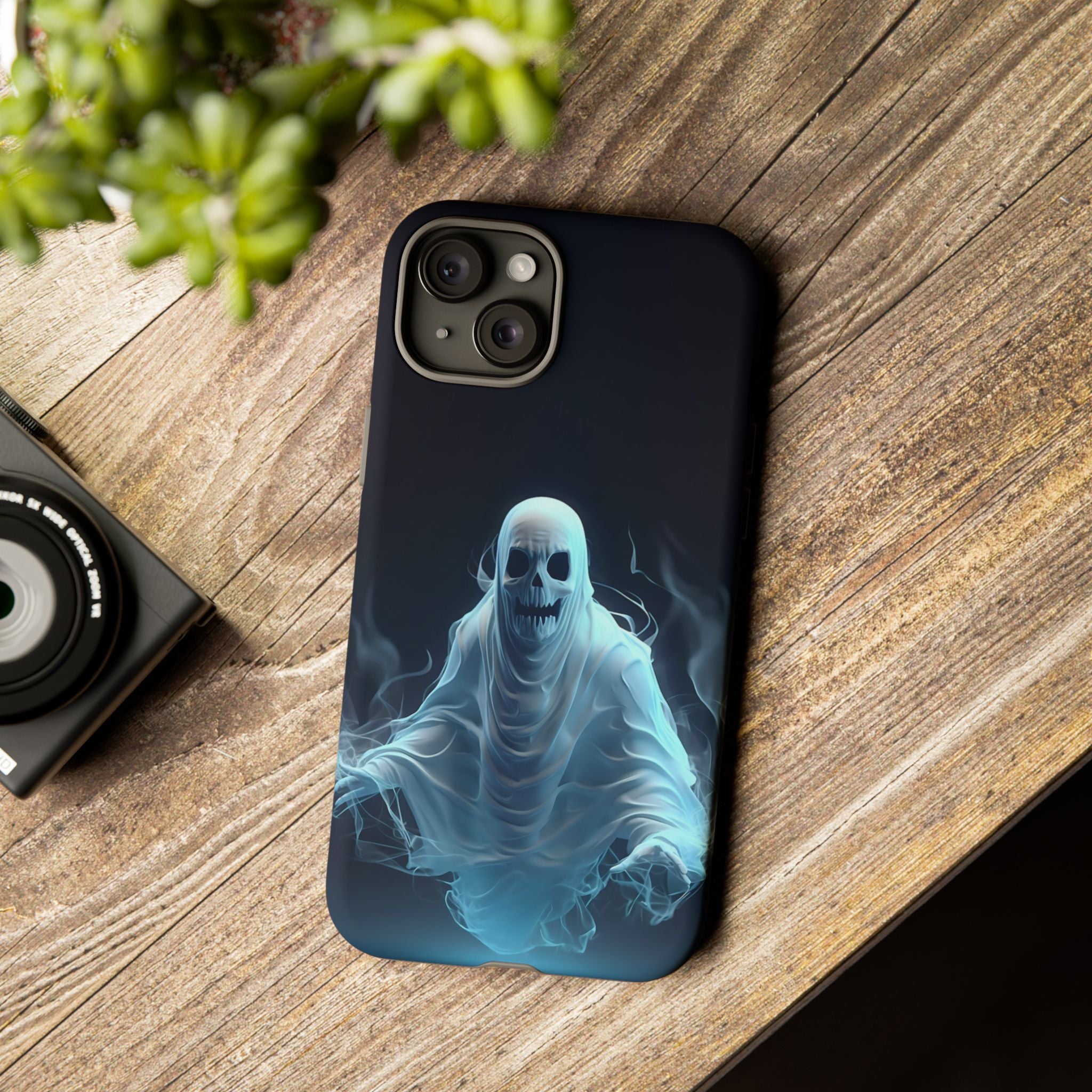 Ethereal Ghost Hexagon iPhone Case