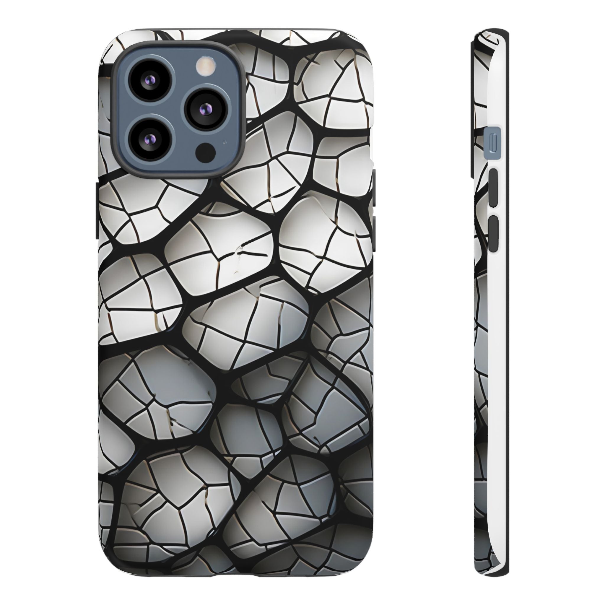 Abstract Mosaic iPhone Case - Textured & Chic