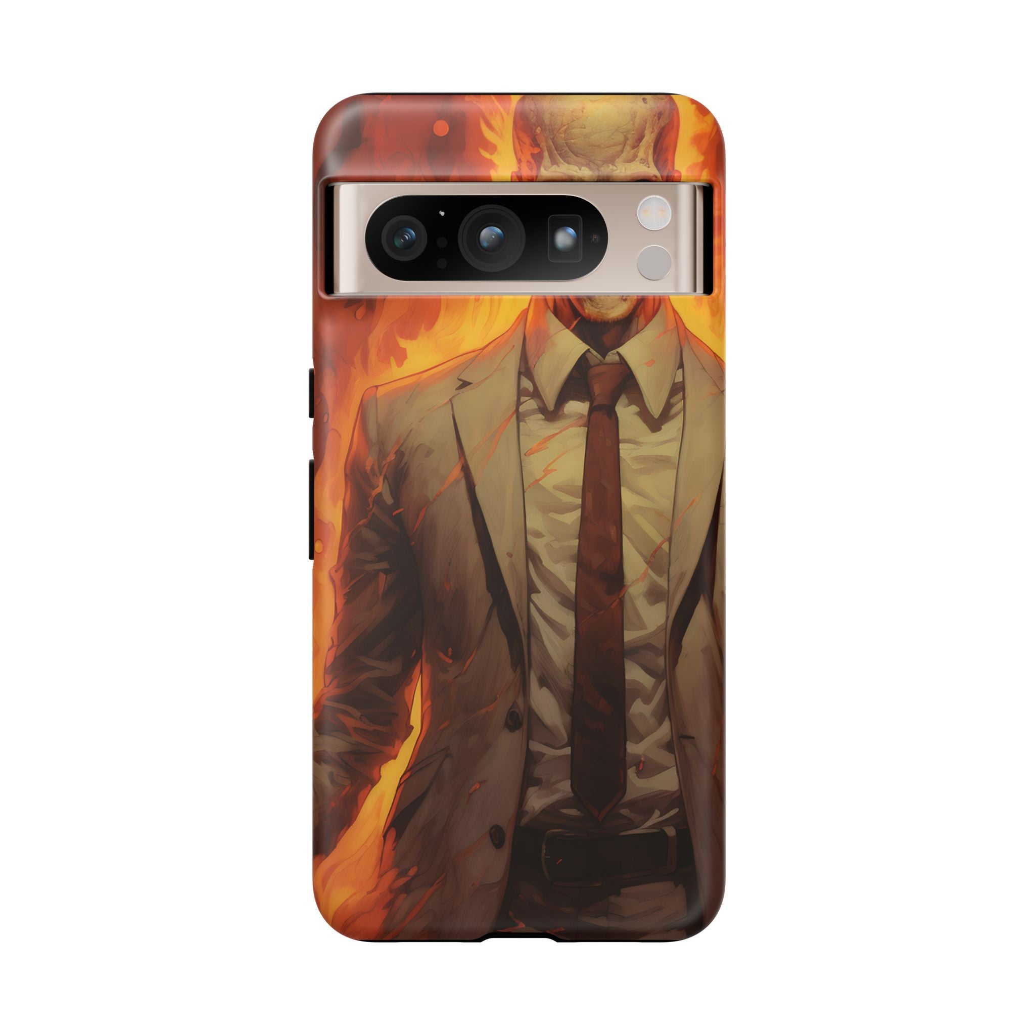 Fiery Skull Man Google Google Pixel Case (All Models)