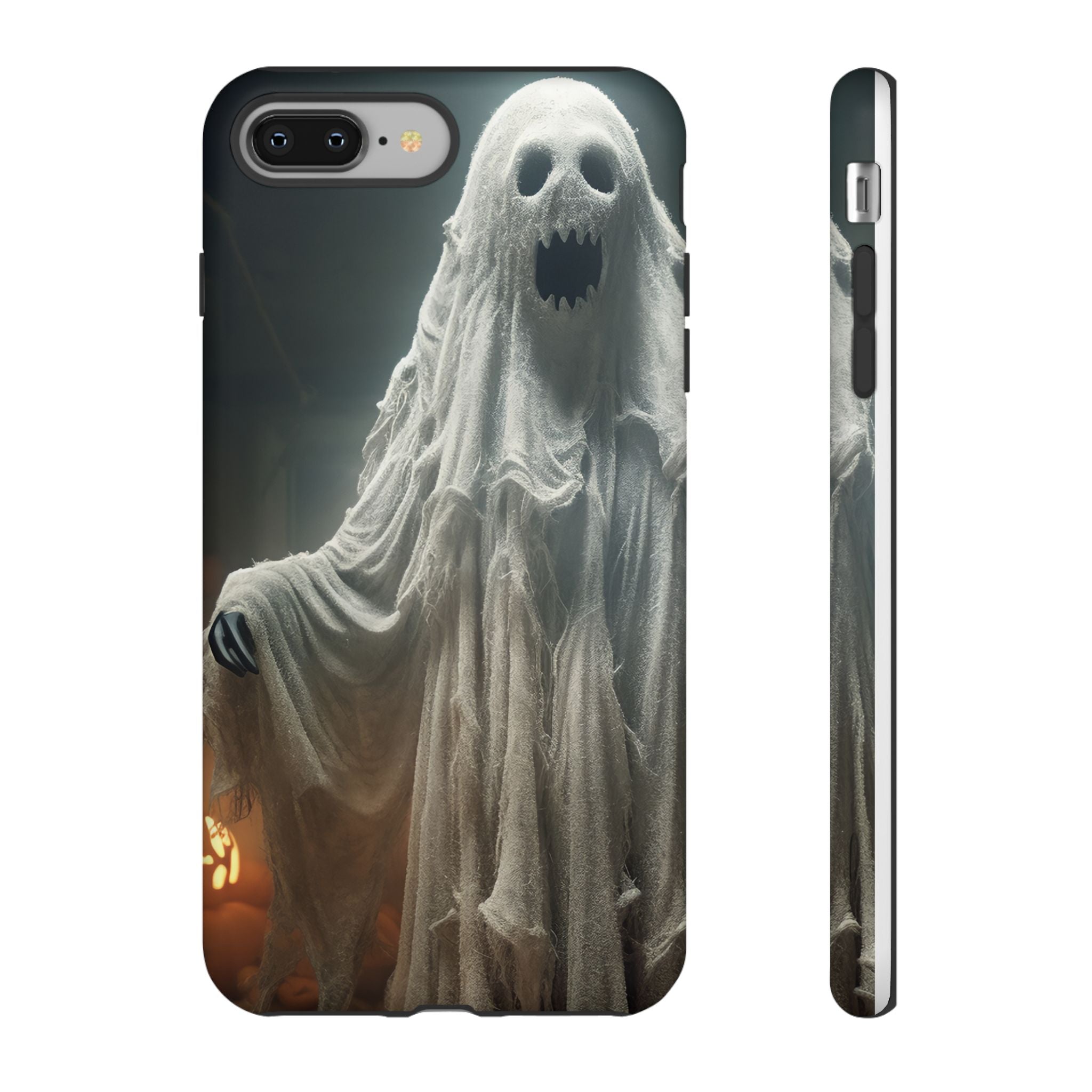 Spooky Ghost Hexagon Stone iPhone Case