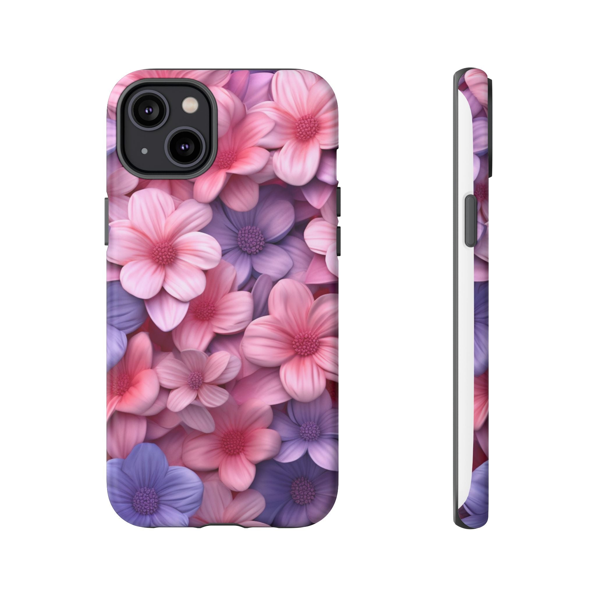 Floral Bloom Hexagon Stone iPhone Case