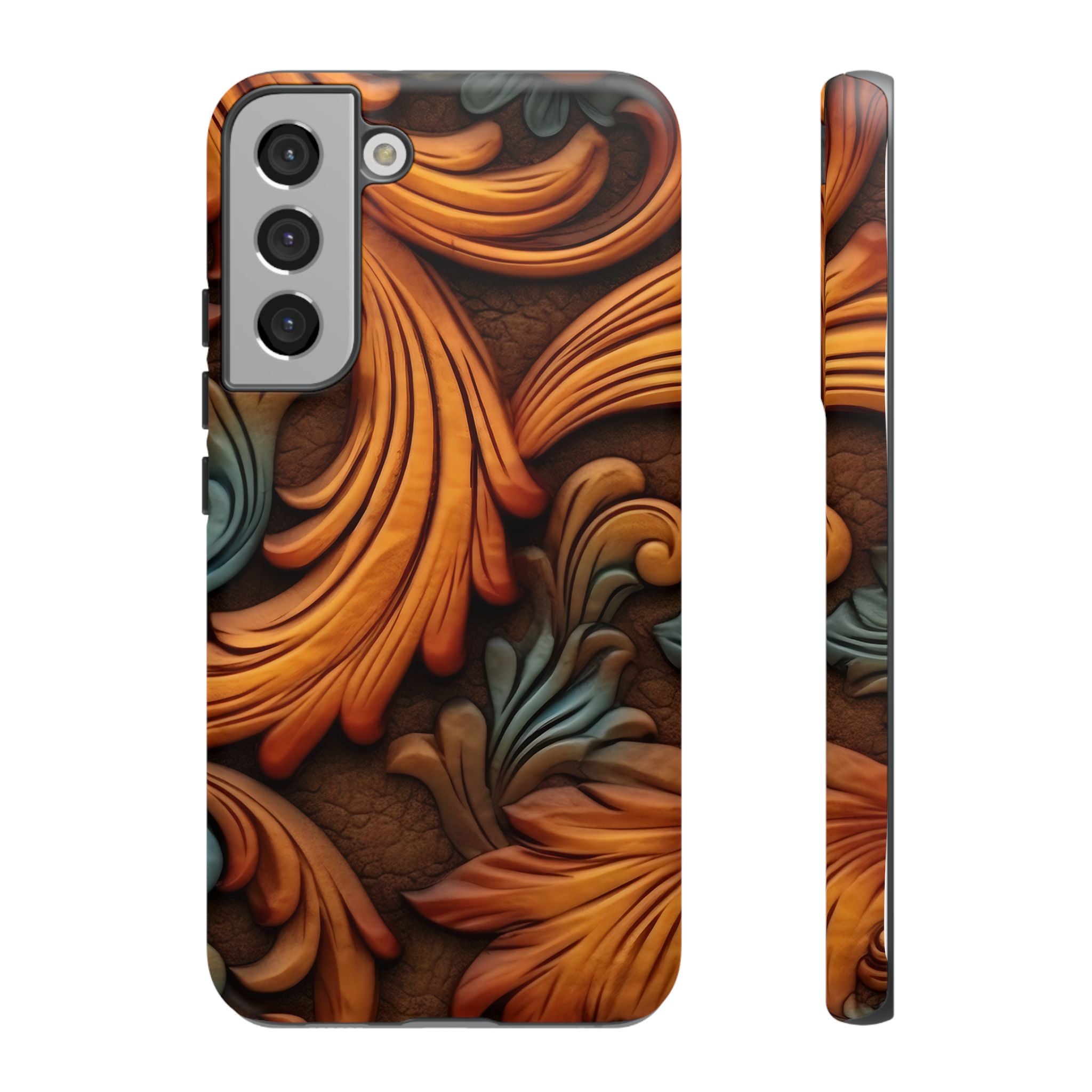 Baroque Copper Samsung Case - Luxury Design