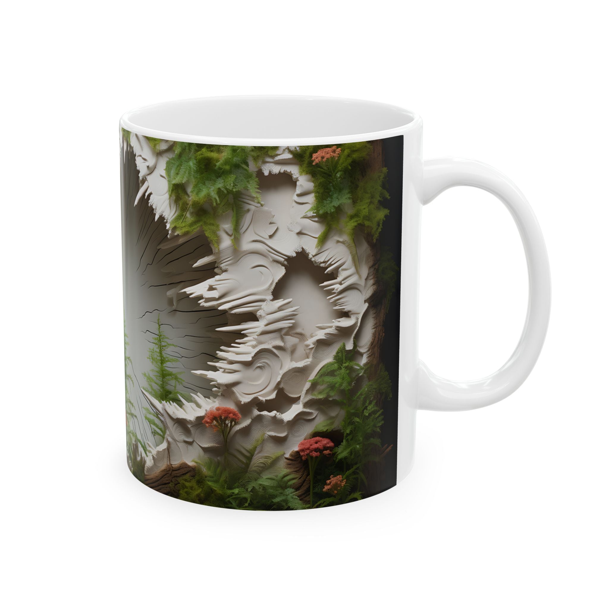 Tree Trunk Oasis Mug: Nature's Art