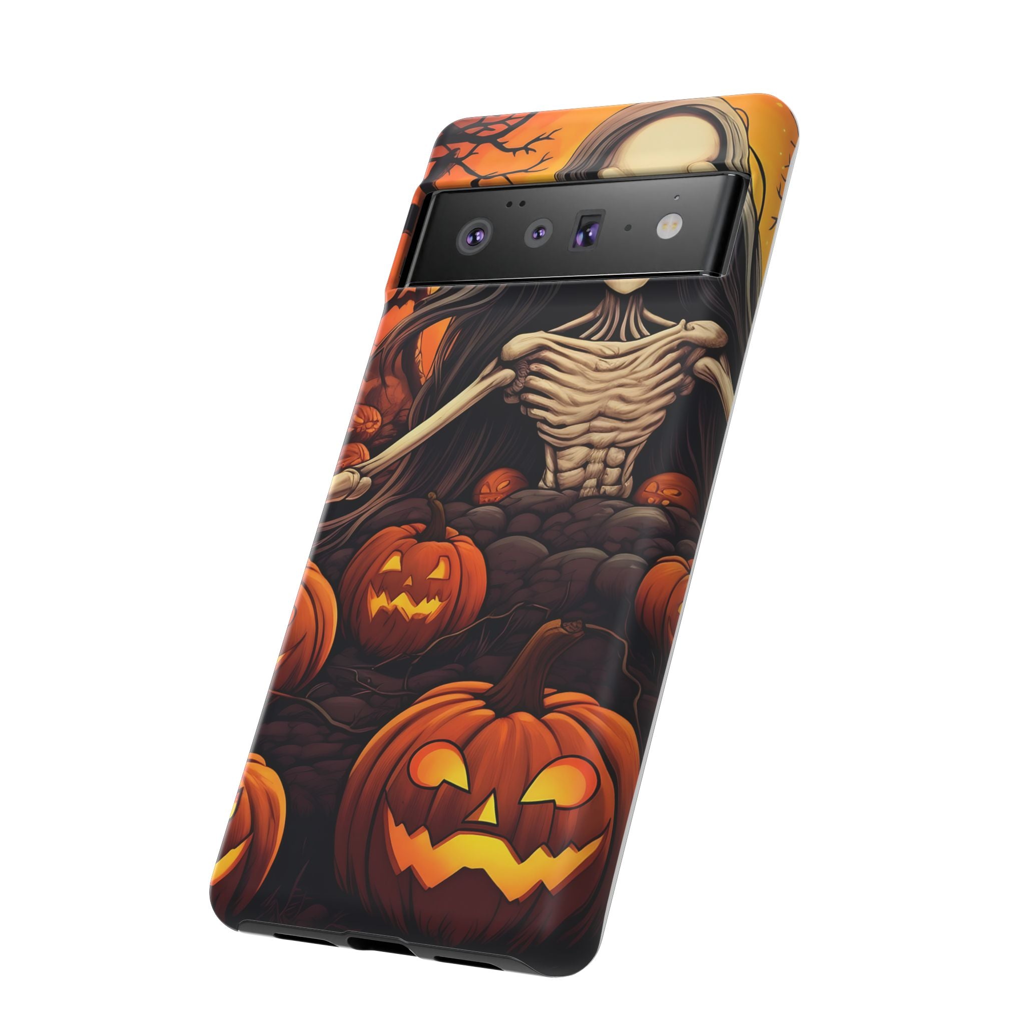 Spooky Skeleton Halloween Google Pixel Case (All Models)