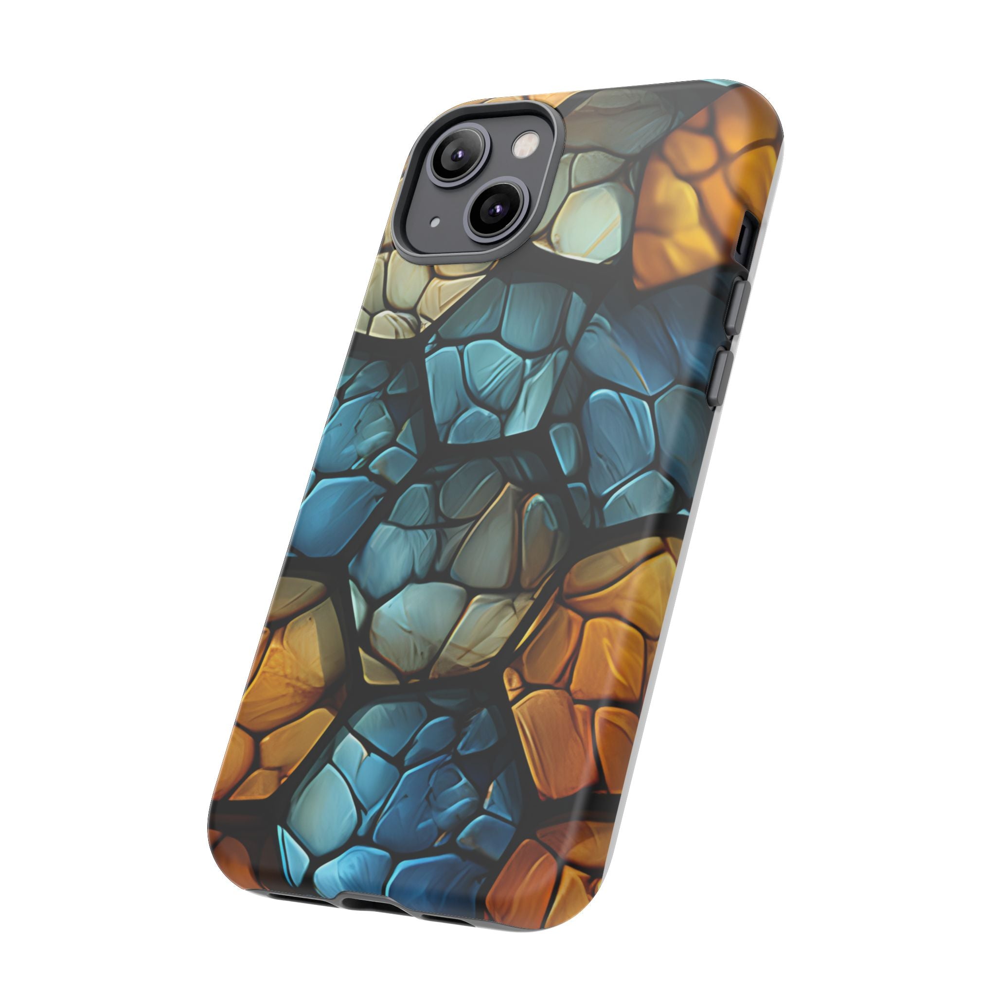 Abstract Stone Mosaic iPhone Case