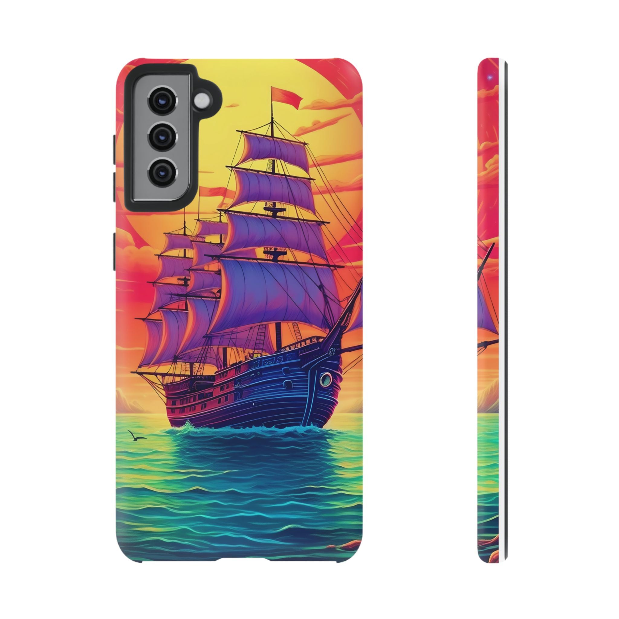 Sunset Galleon Samsung Phone Case