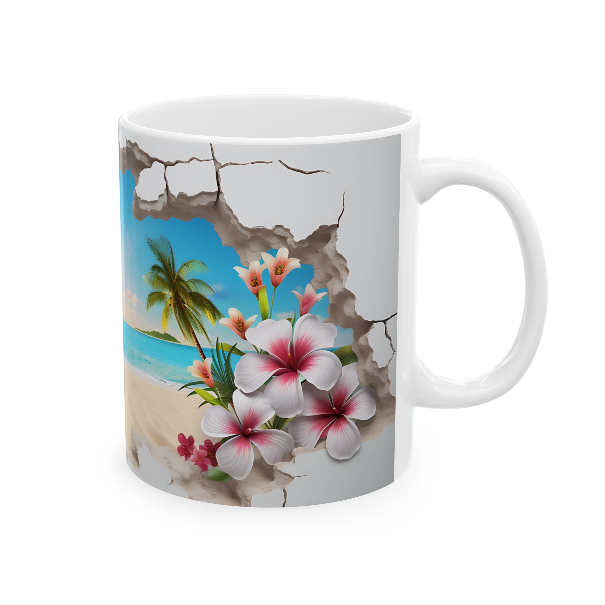 Tropical Escape Mug: Beach Paradise