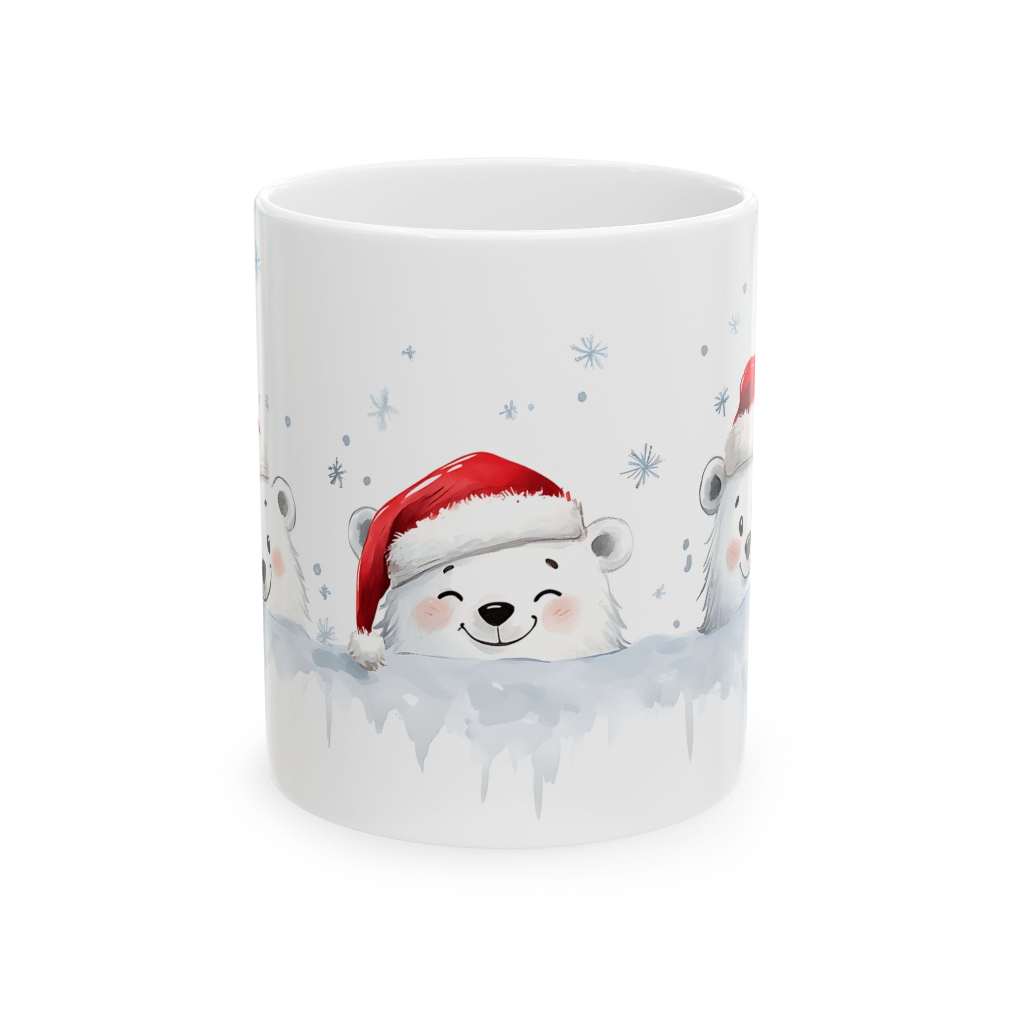 Polar Bear Cubs Christmas Mug