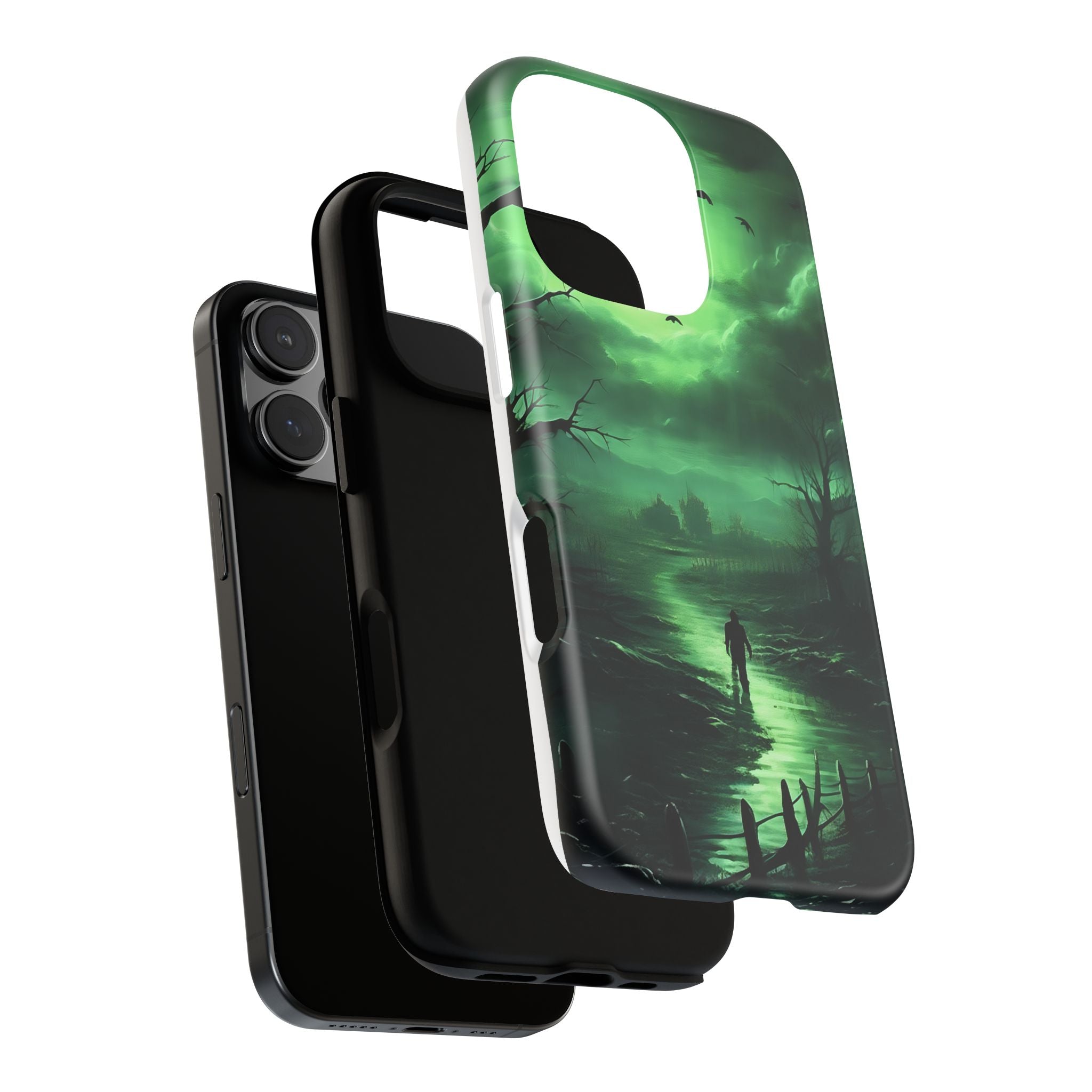 Swamp Moon Gothic iPhone Case - Hexagon Stone