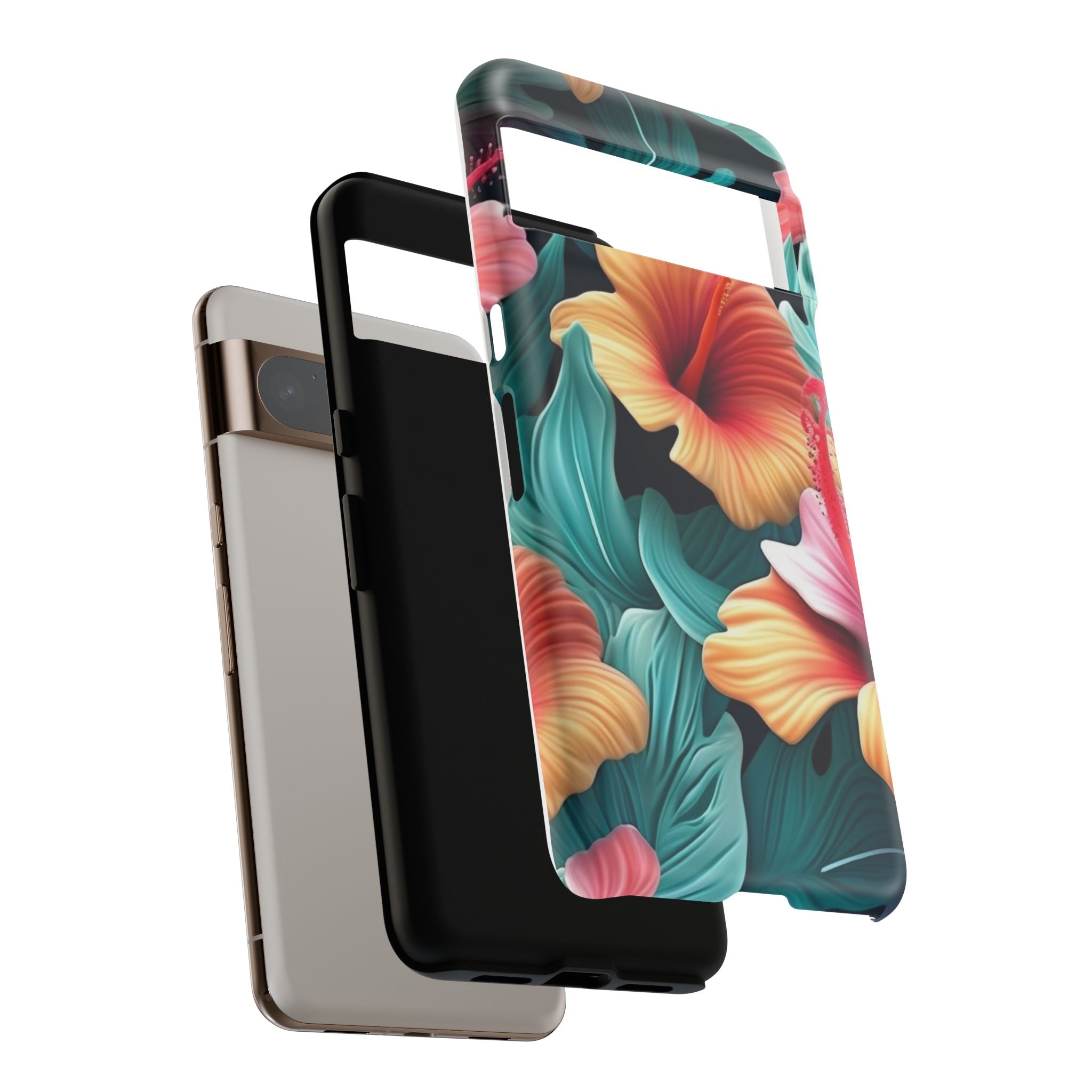 Vibrant Hibiscus Google Pixel Case (All Models)