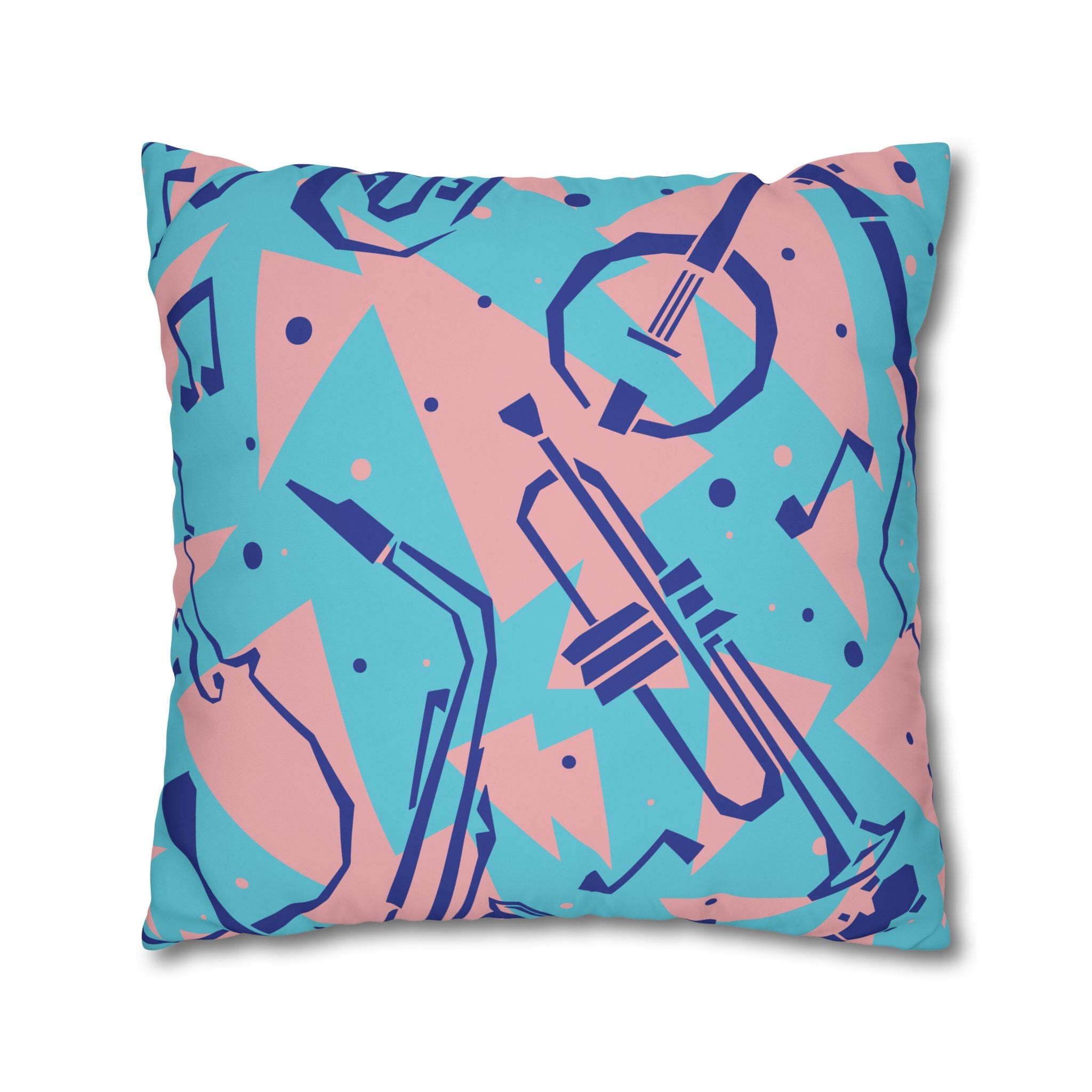 Retro Jazz Pillowcase - 80s Music Design