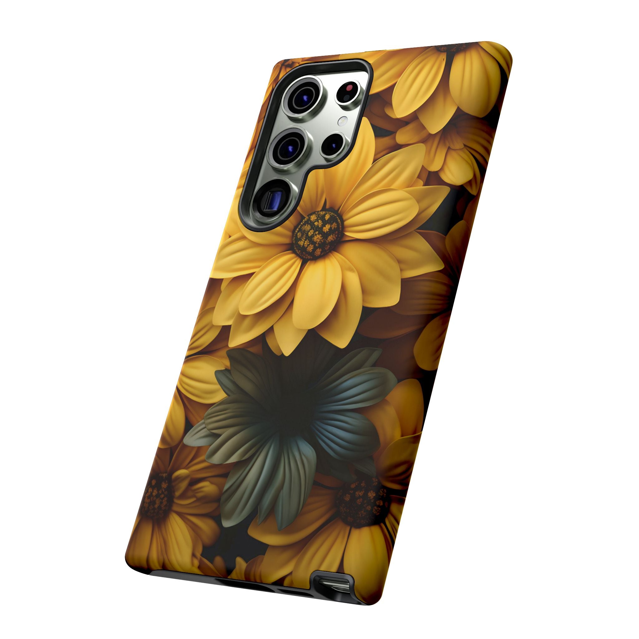 Butter Yellow Floral Samsung Case