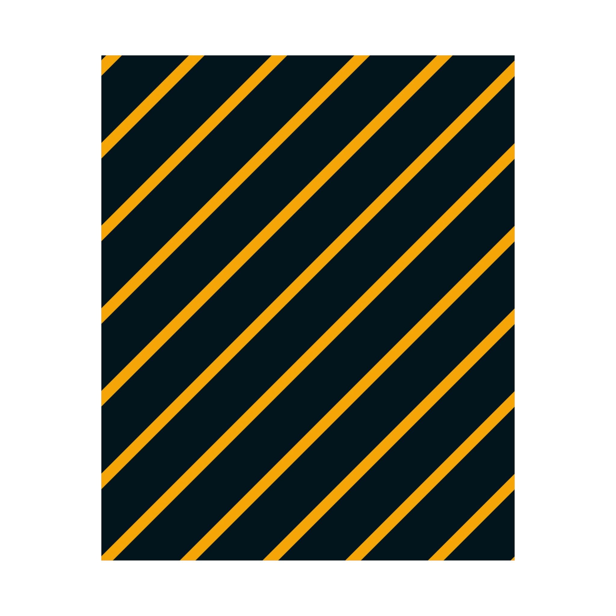 Bold Orange Diagonal Stripes Poster