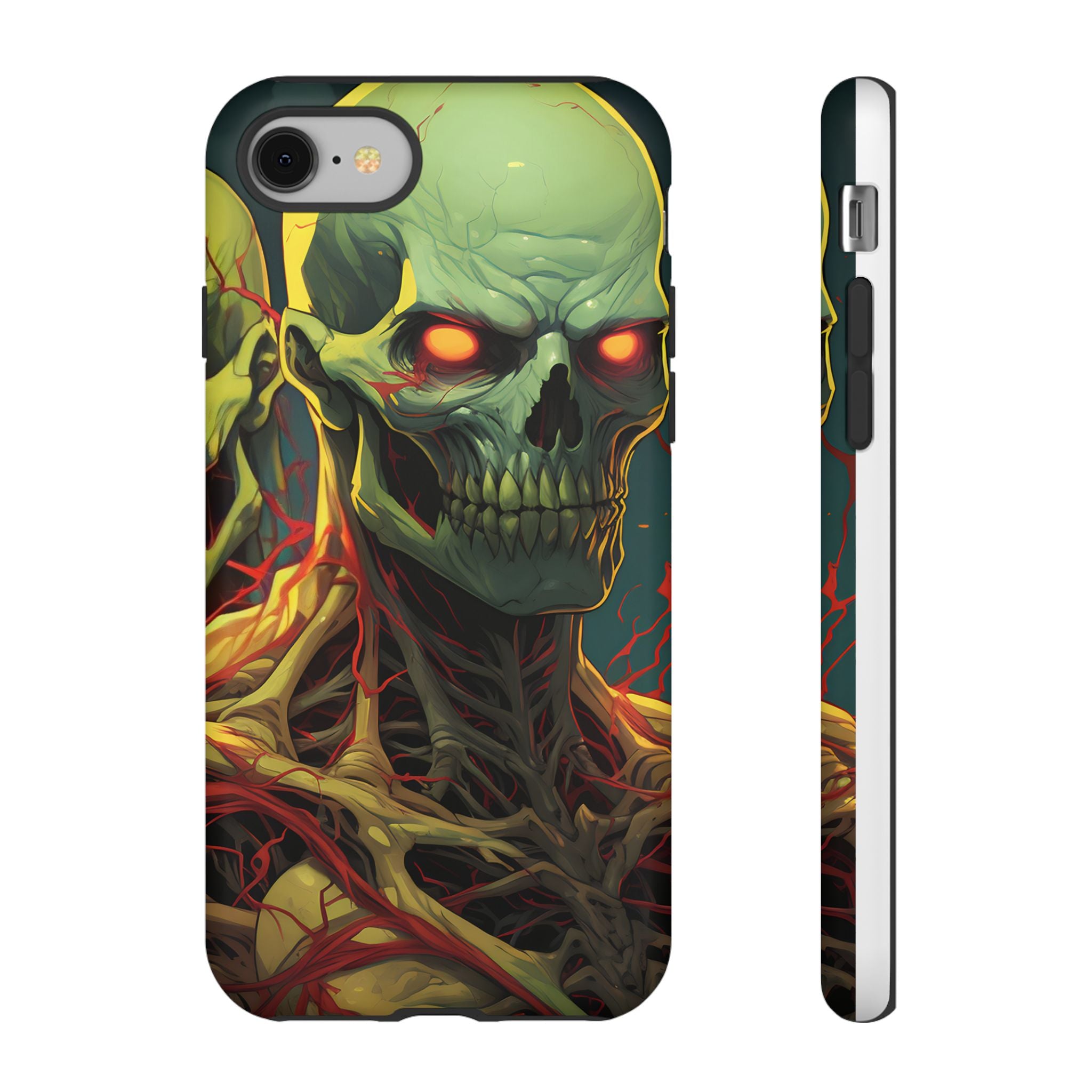 Glowing Skull Hexagon iPhone Case