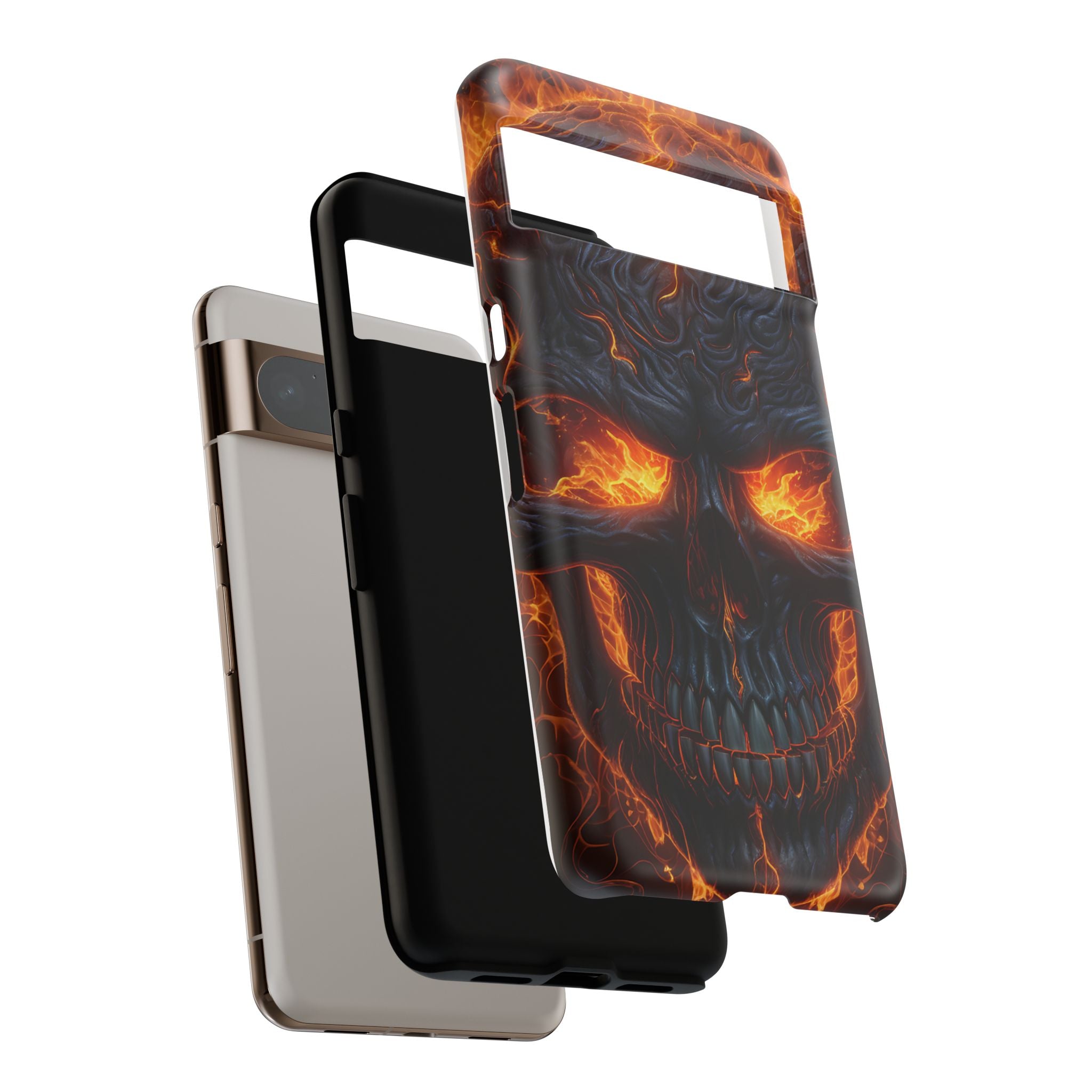 Fiery Skull Google Pixel Case (All Models)