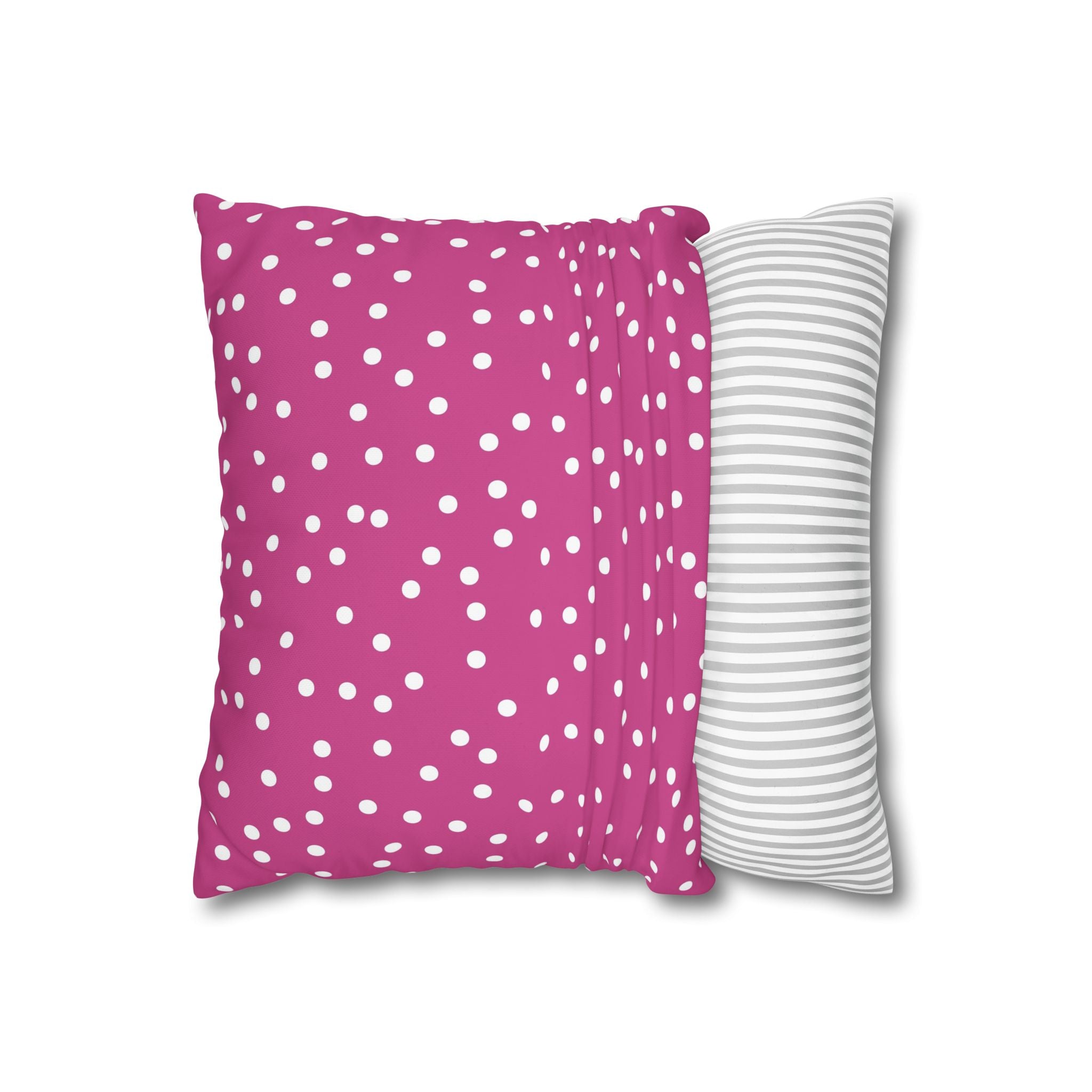 Magenta Polka Dot Pillowcase