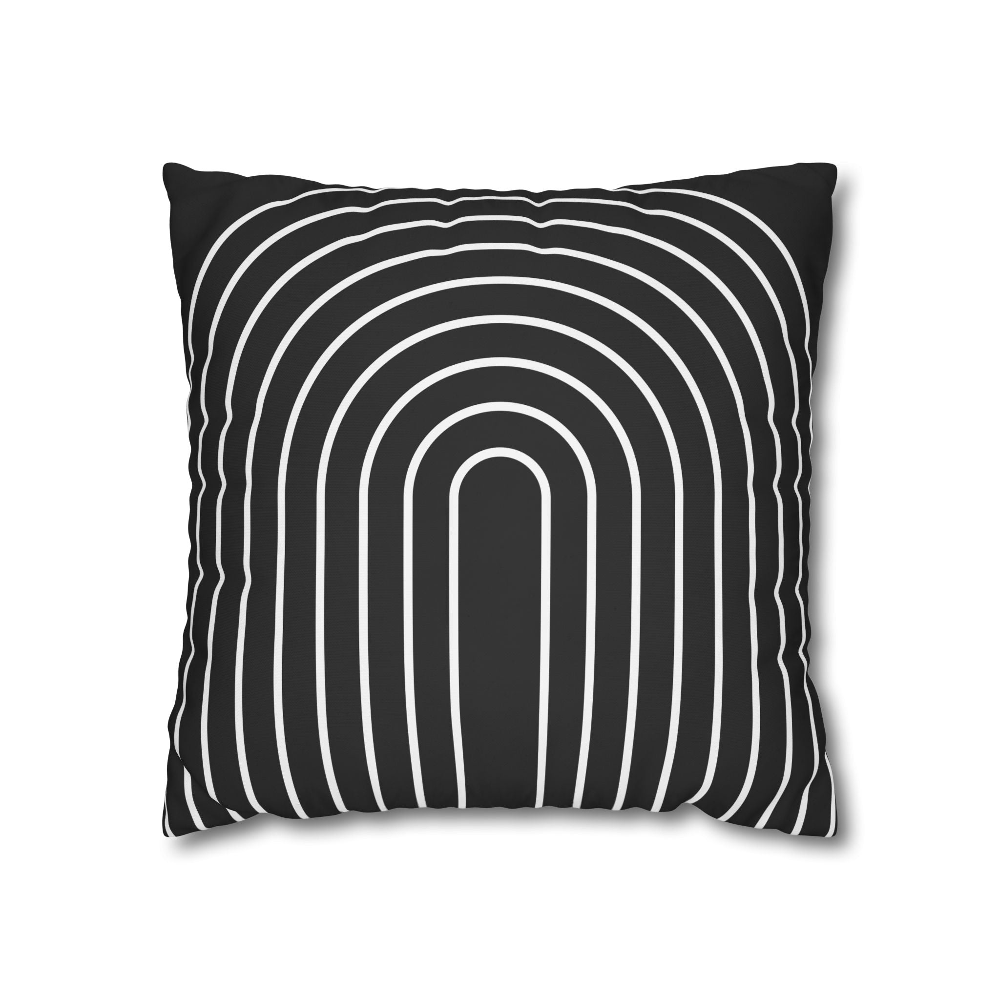 Minimalist Arch Pillowcase - Black & White