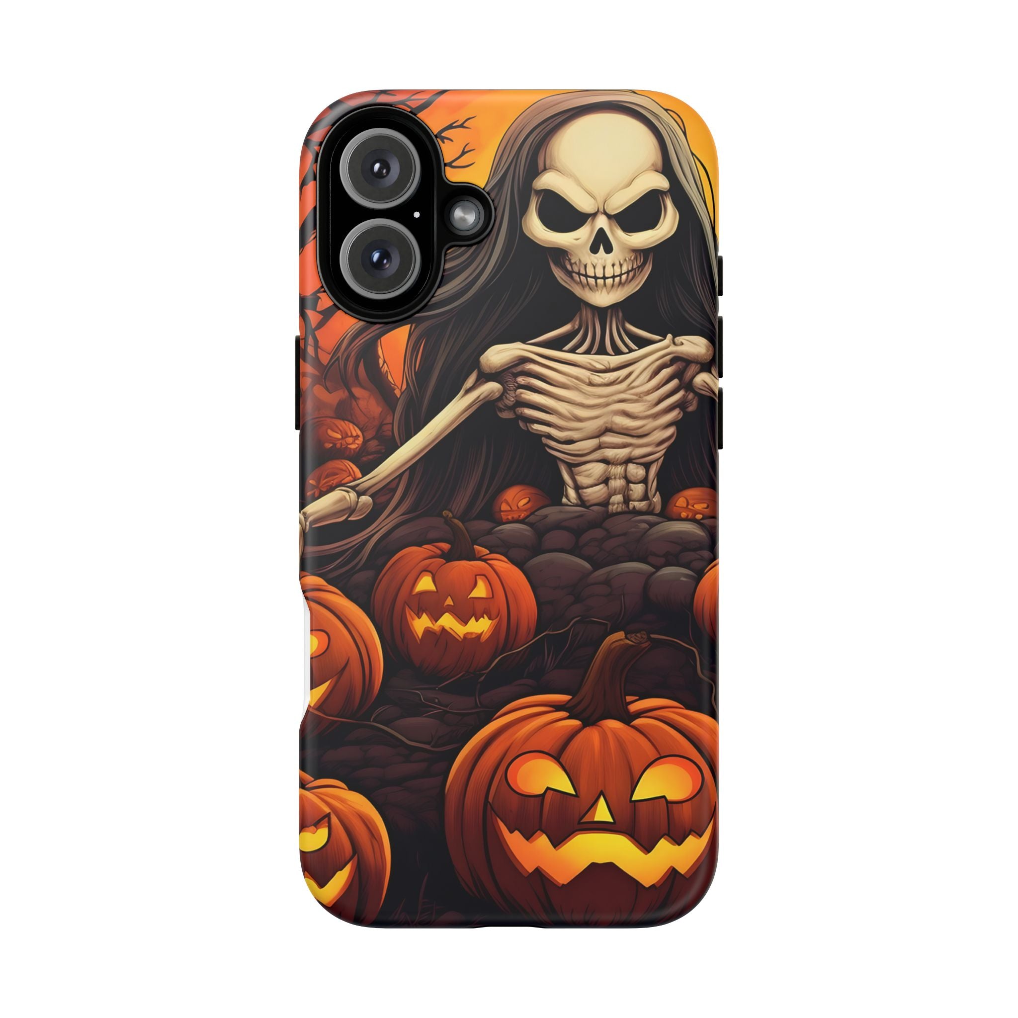 Spooky Skeleton Hexagon iPhone Case