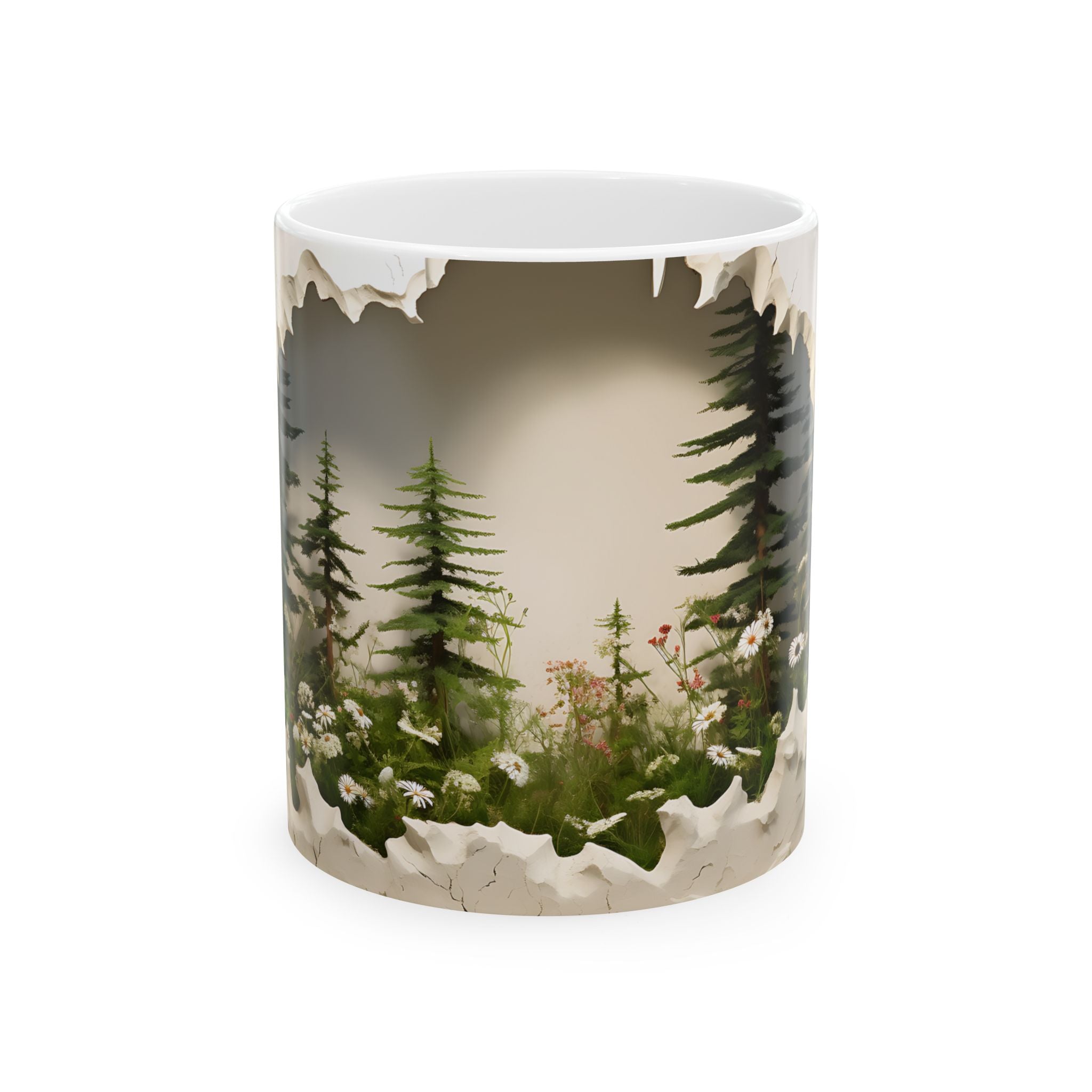 Cracked Wall Miniature Landscape Mug