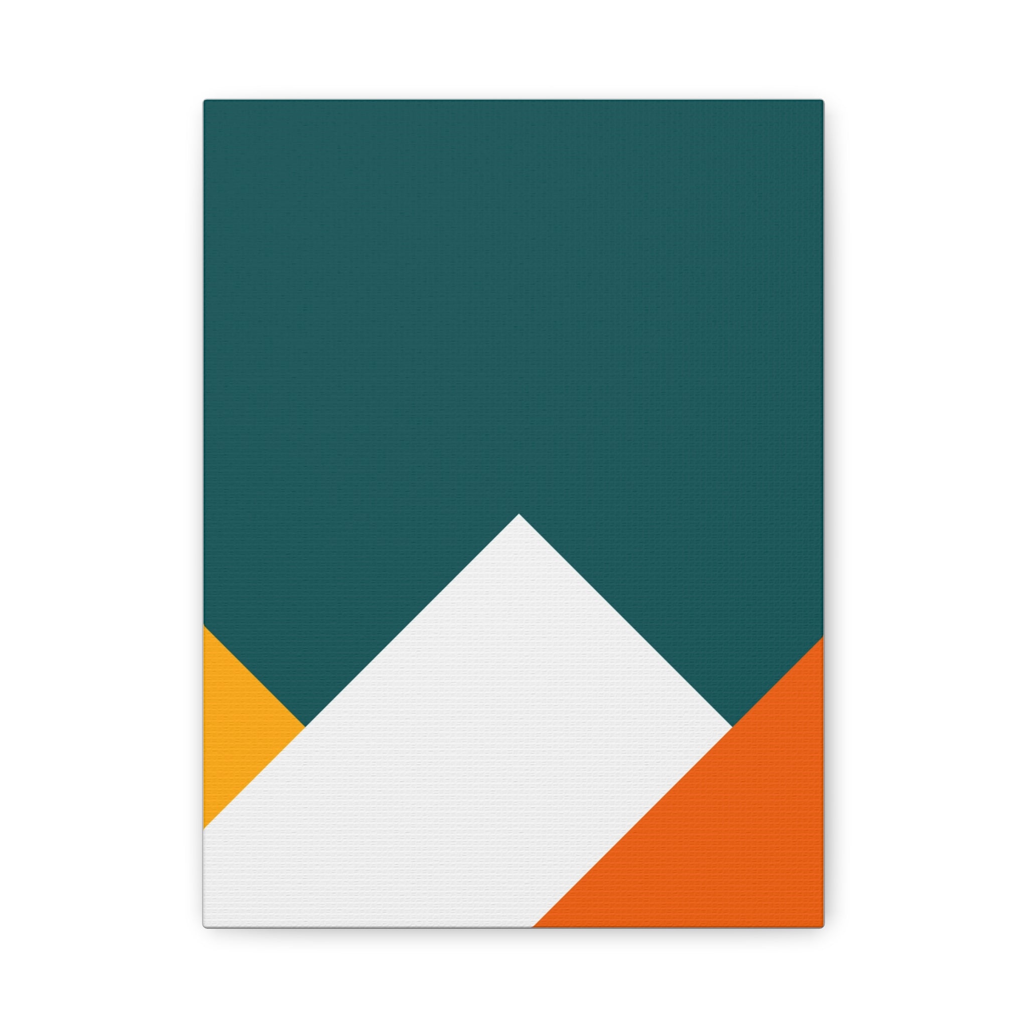 Abstract Geometric Mountain Canvas Art