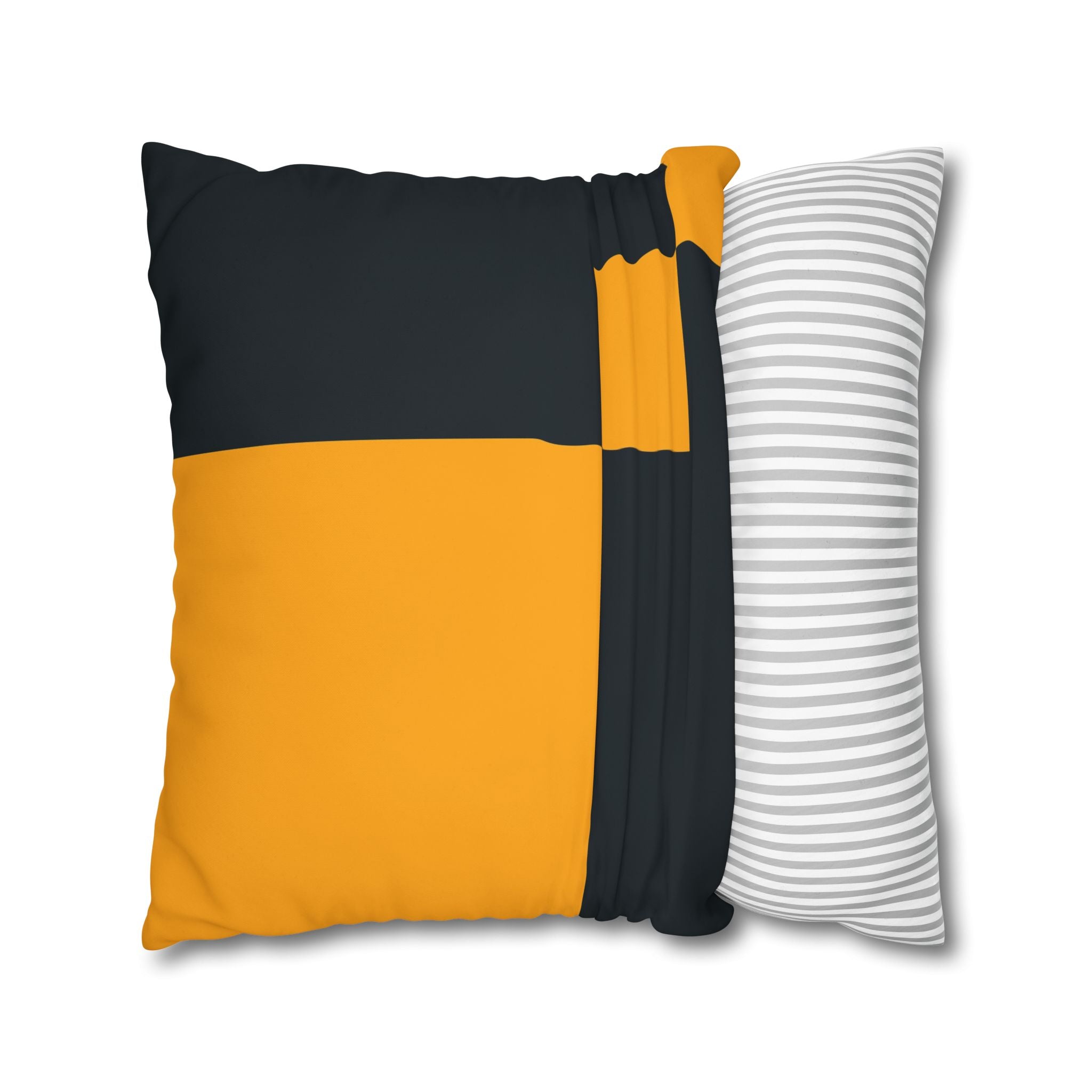 Navy & Gold Abstract Art Pillowcase