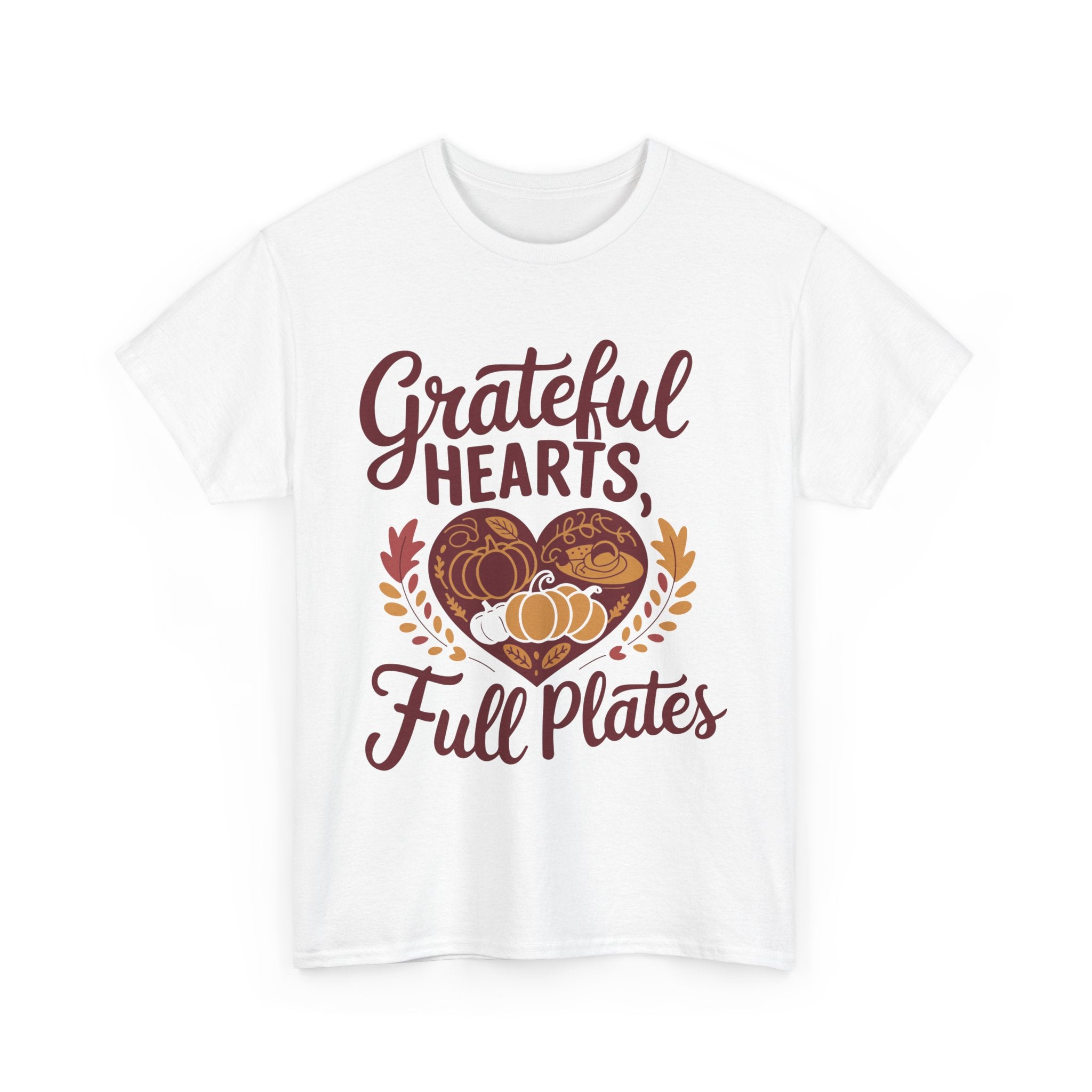 Grateful Hearts, Full Plates Thanksgiving Tee