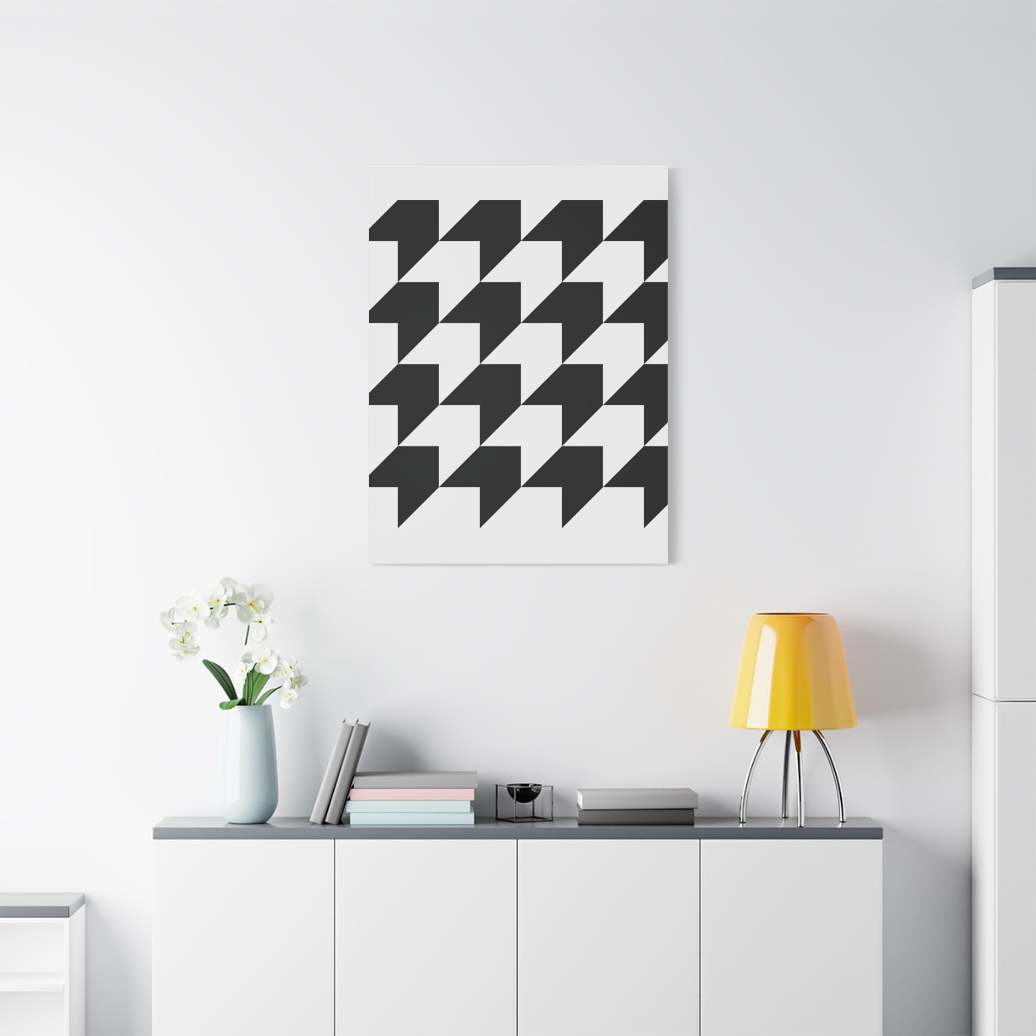 Geometric Arrow Canvas Art - Modern Minimalist