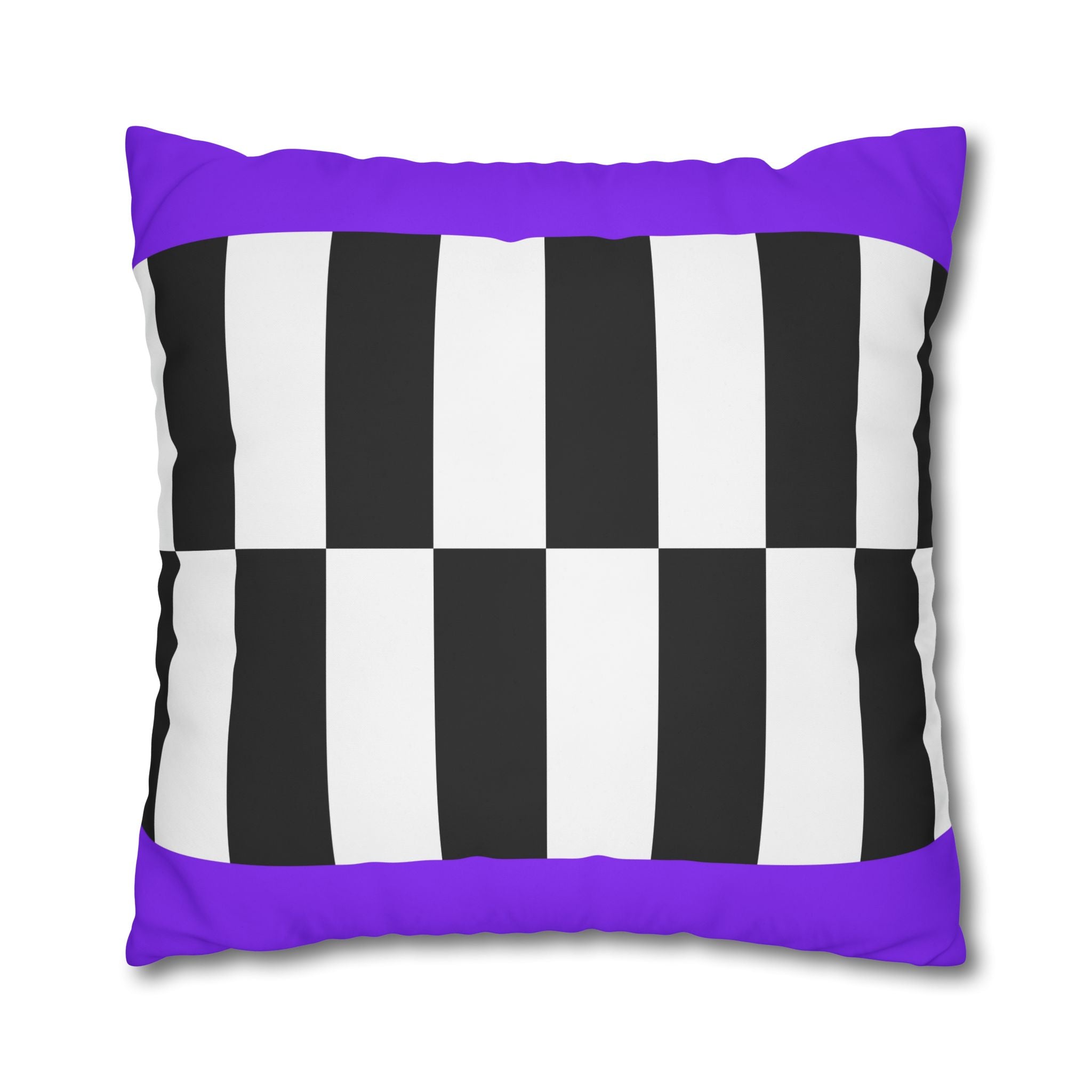 Geometric Checkerboard Pillowcase