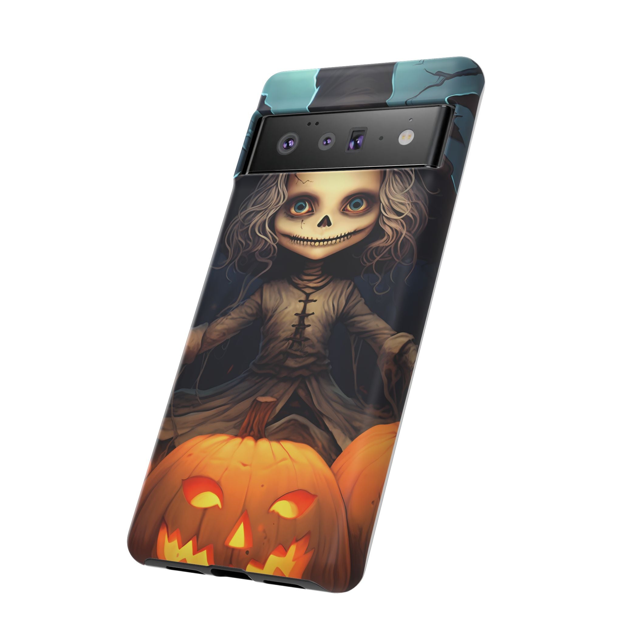 Spooky Skull Girl Halloween Google Google Pixel Case (All Models)