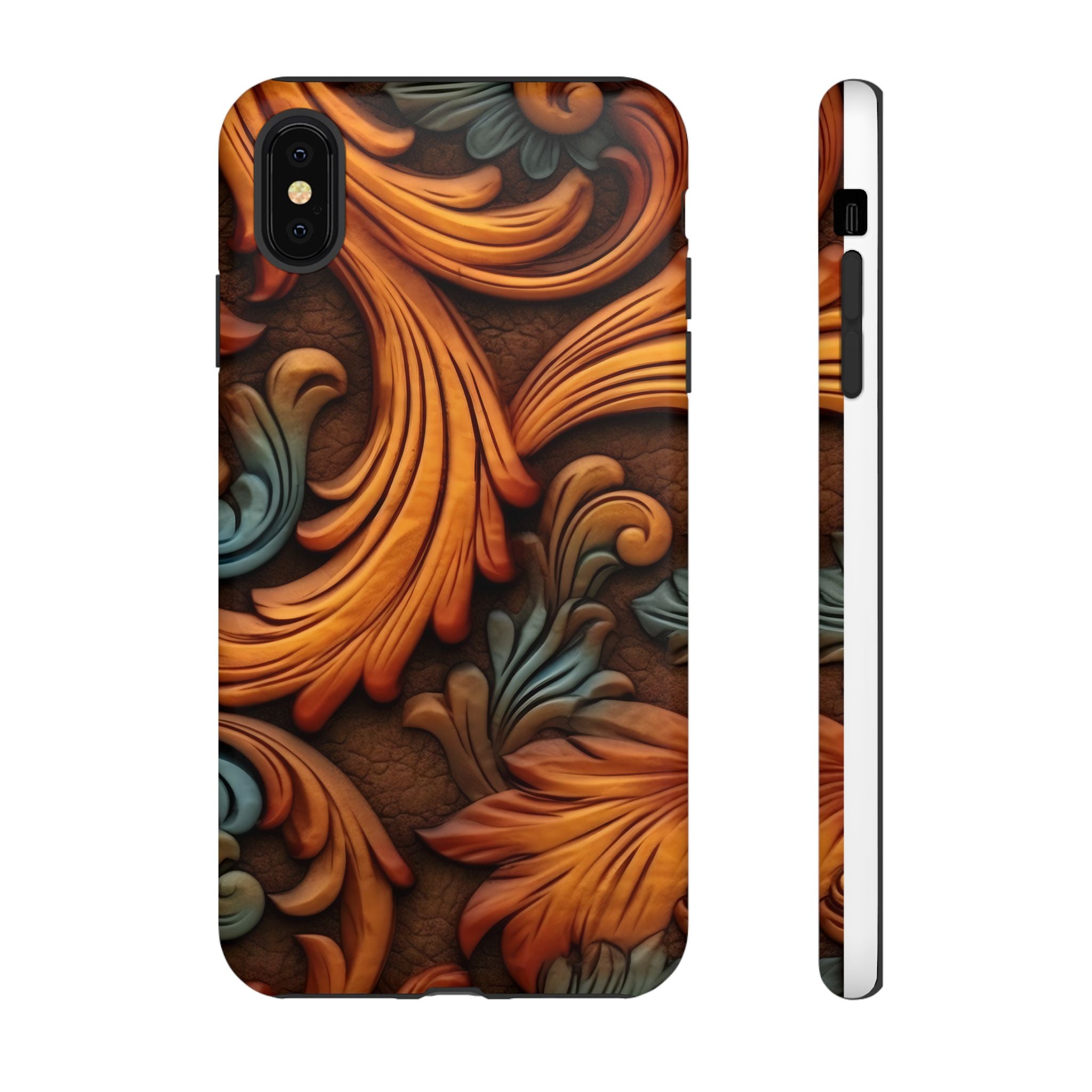 Baroque Copper iPhone Case - Hexagon Stone