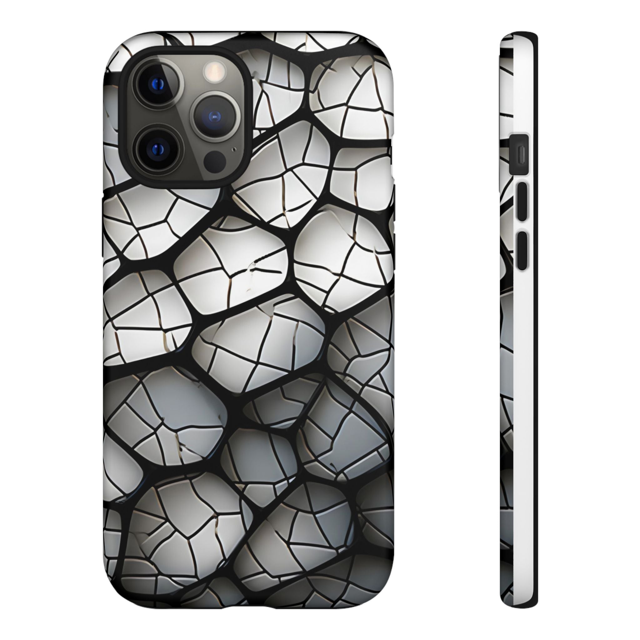 Abstract Mosaic iPhone Case - Textured & Chic