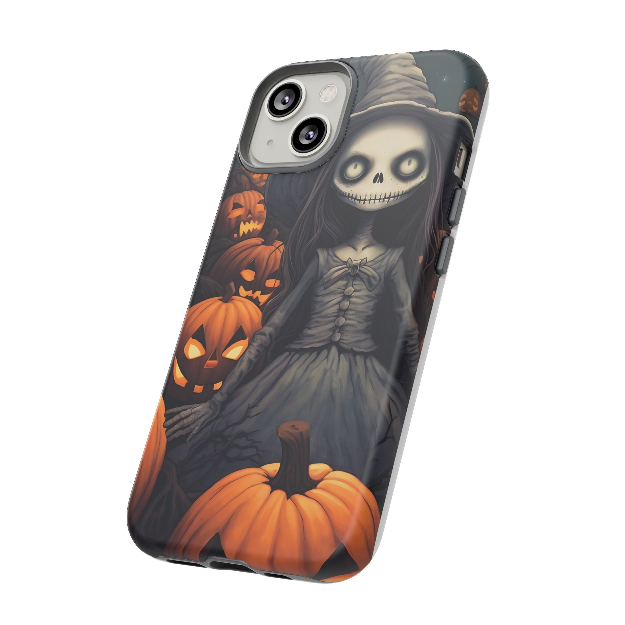 Spooky Witch Girl Hexagon Stone iPhone Case