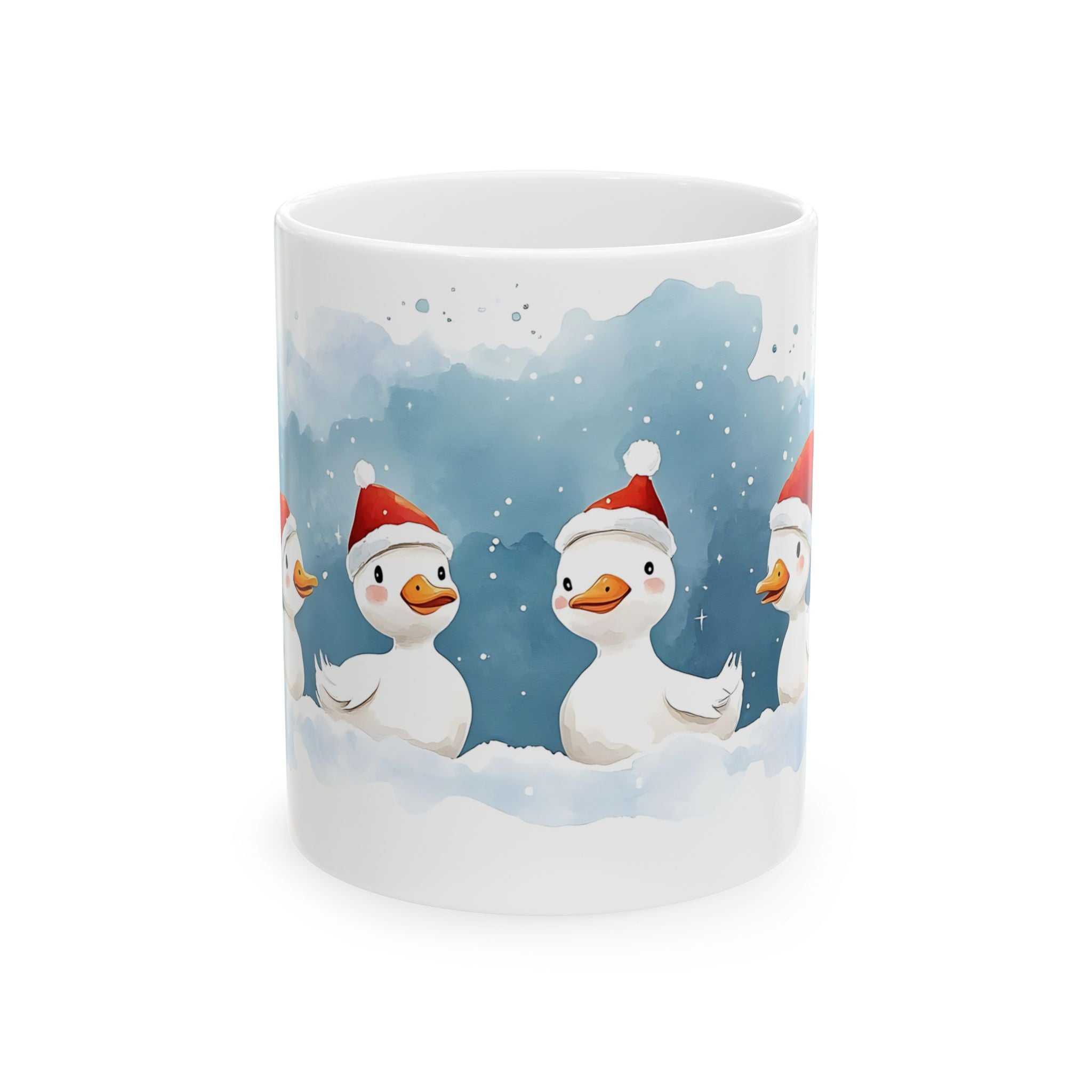 Cute Santa Duck Mug - Christmas Gift