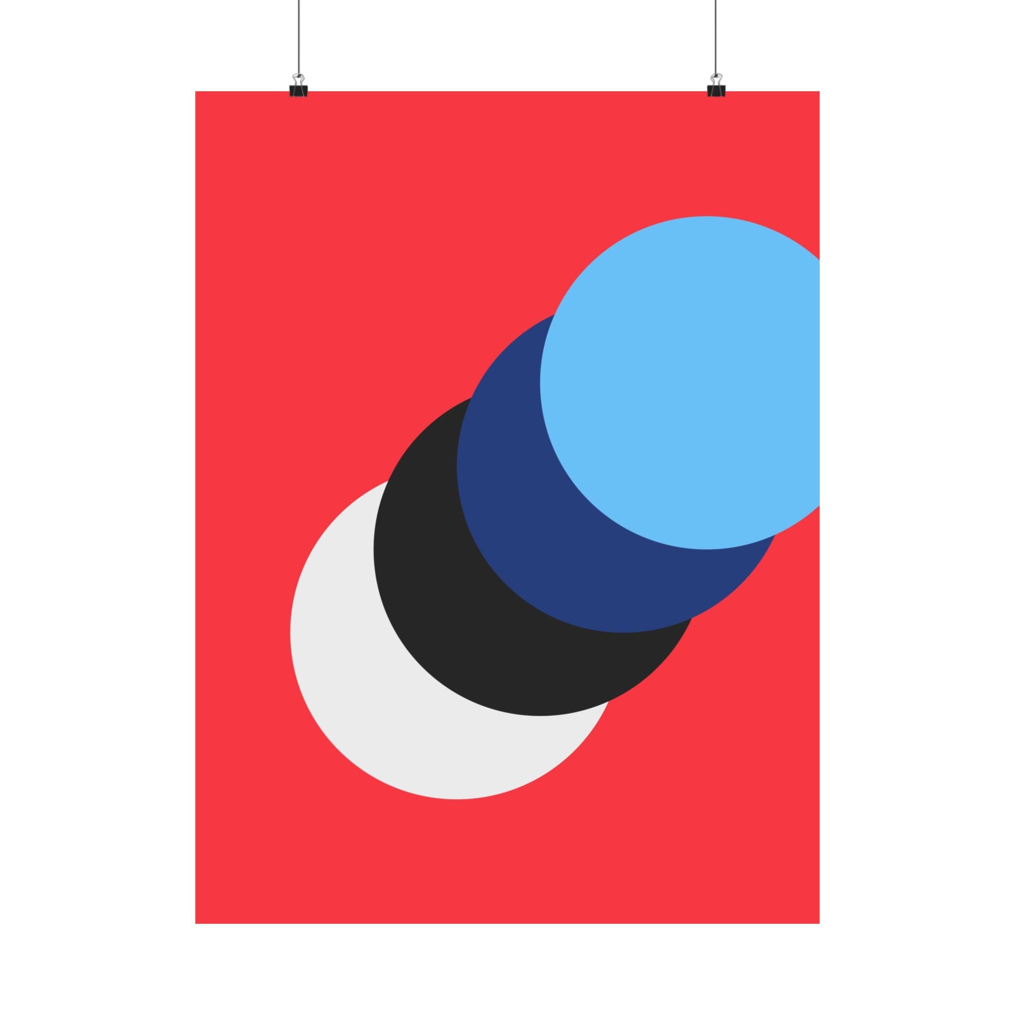 Abstract Red Circle Minimalist Poster