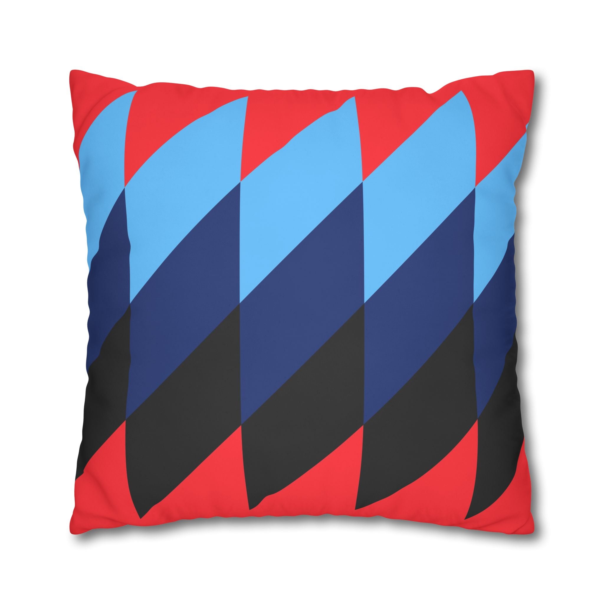 Geometric Red Pillowcase - Modern Design