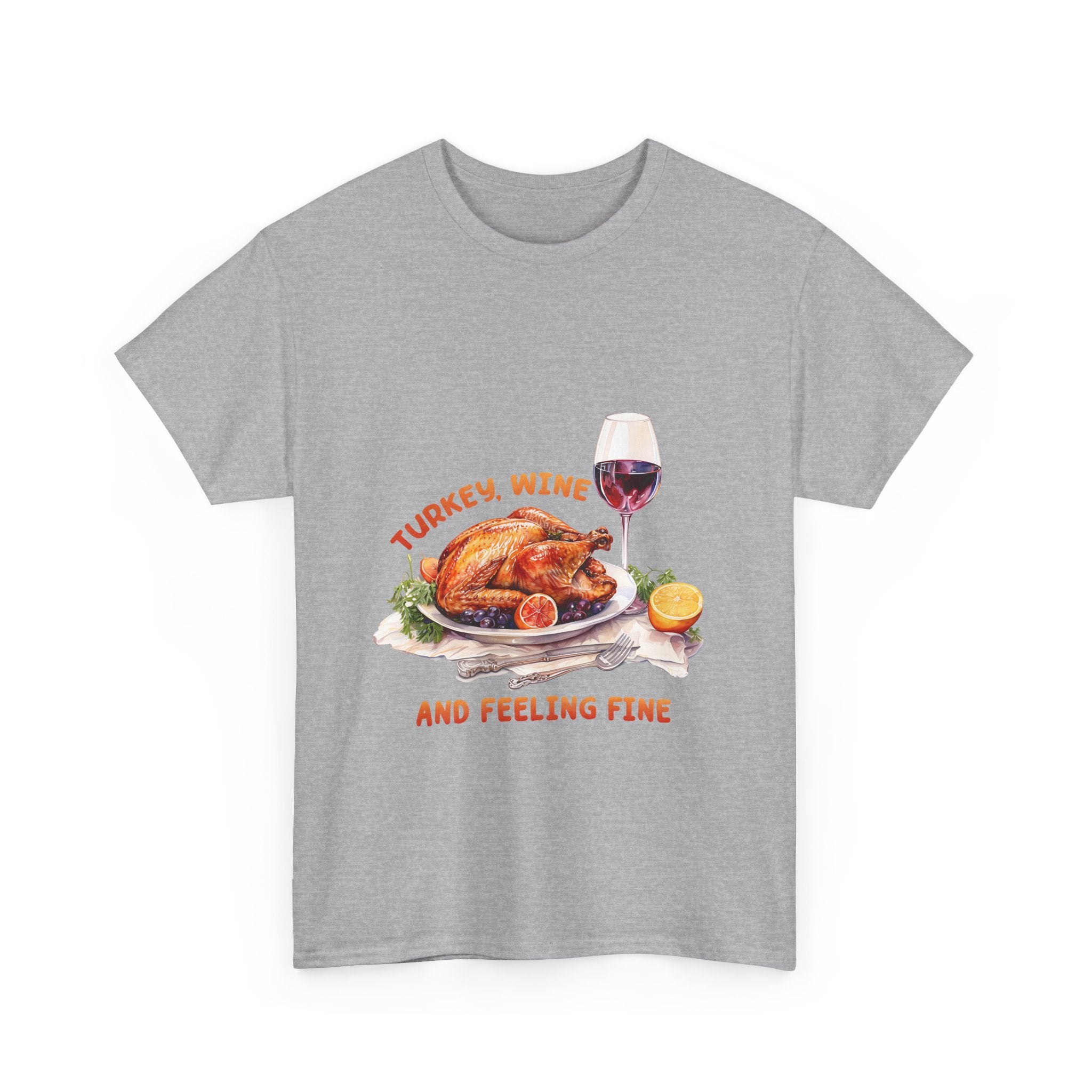 Thanksgiving Turkey & Wine T-Shirt