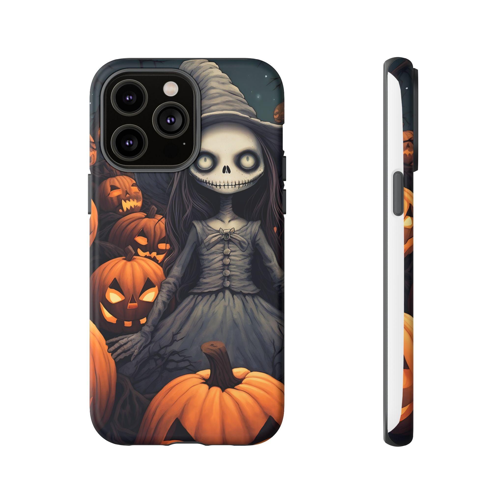 Spooky Witch Girl Hexagon Stone iPhone Case