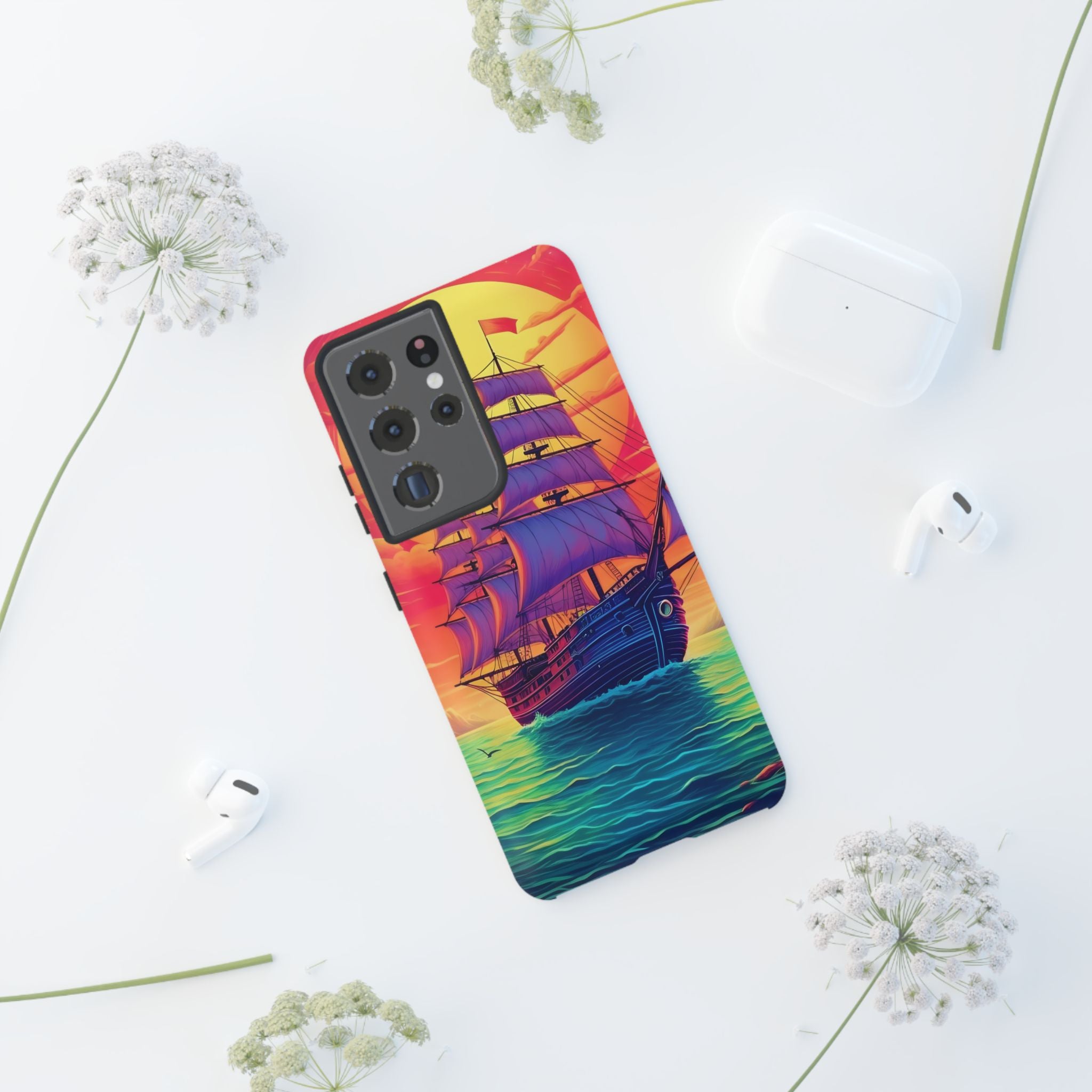 Sunset Galleon Samsung Phone Case