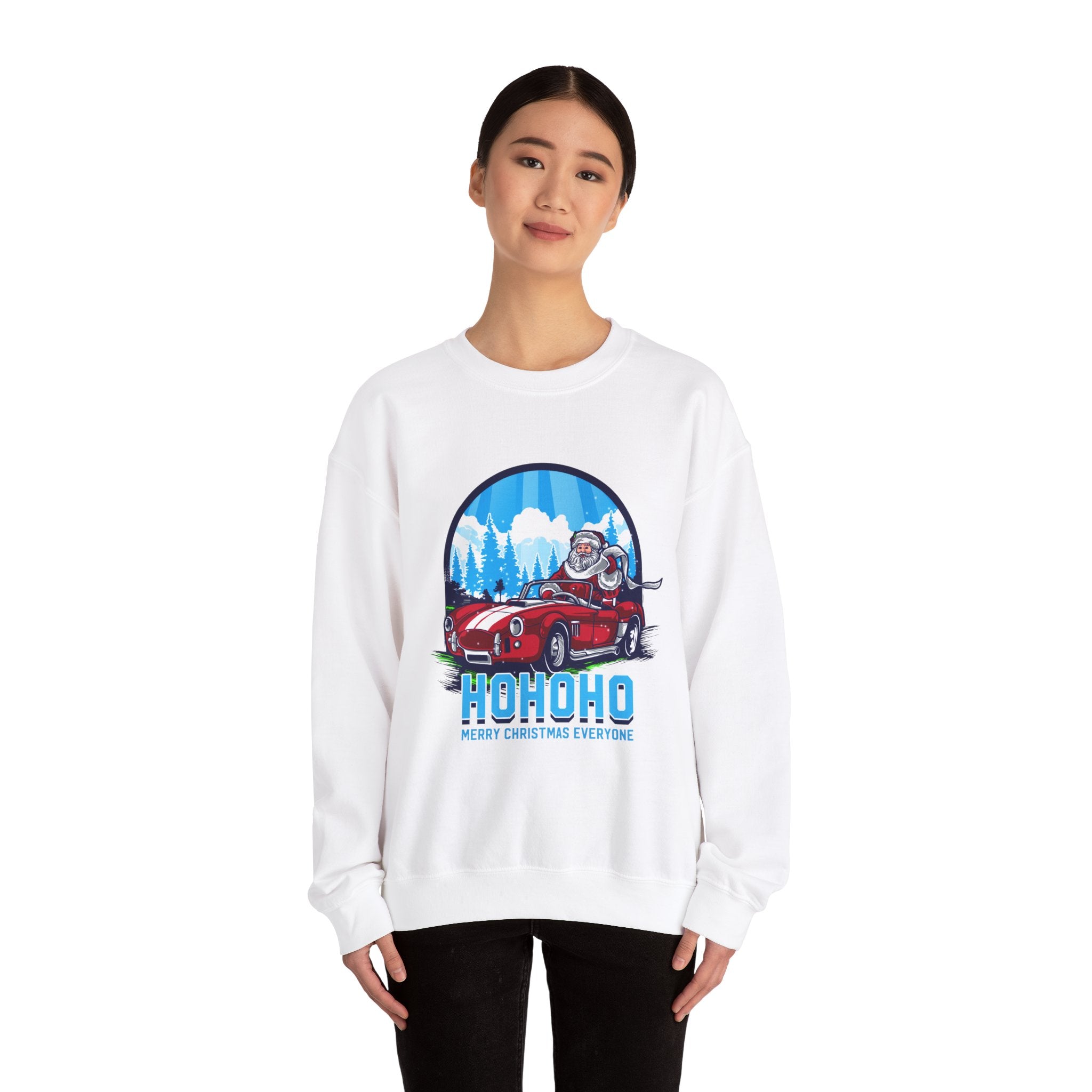 Santa's Hot Rod Christmas Sweatshirt