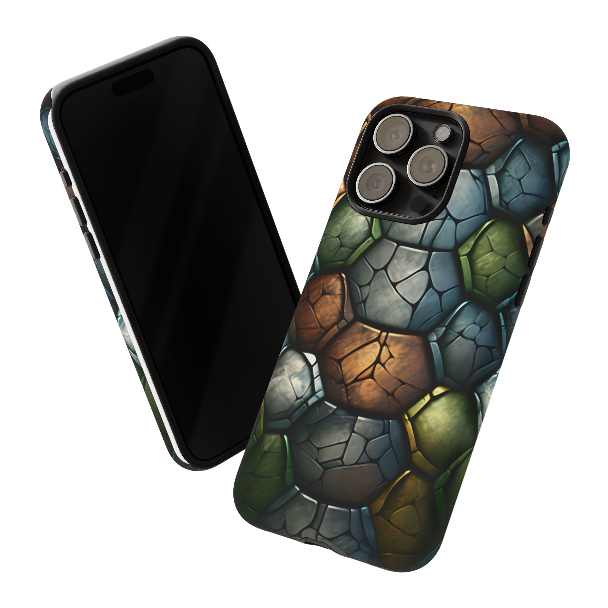 Hexagon Stone iPhone Case - Rugged Texture