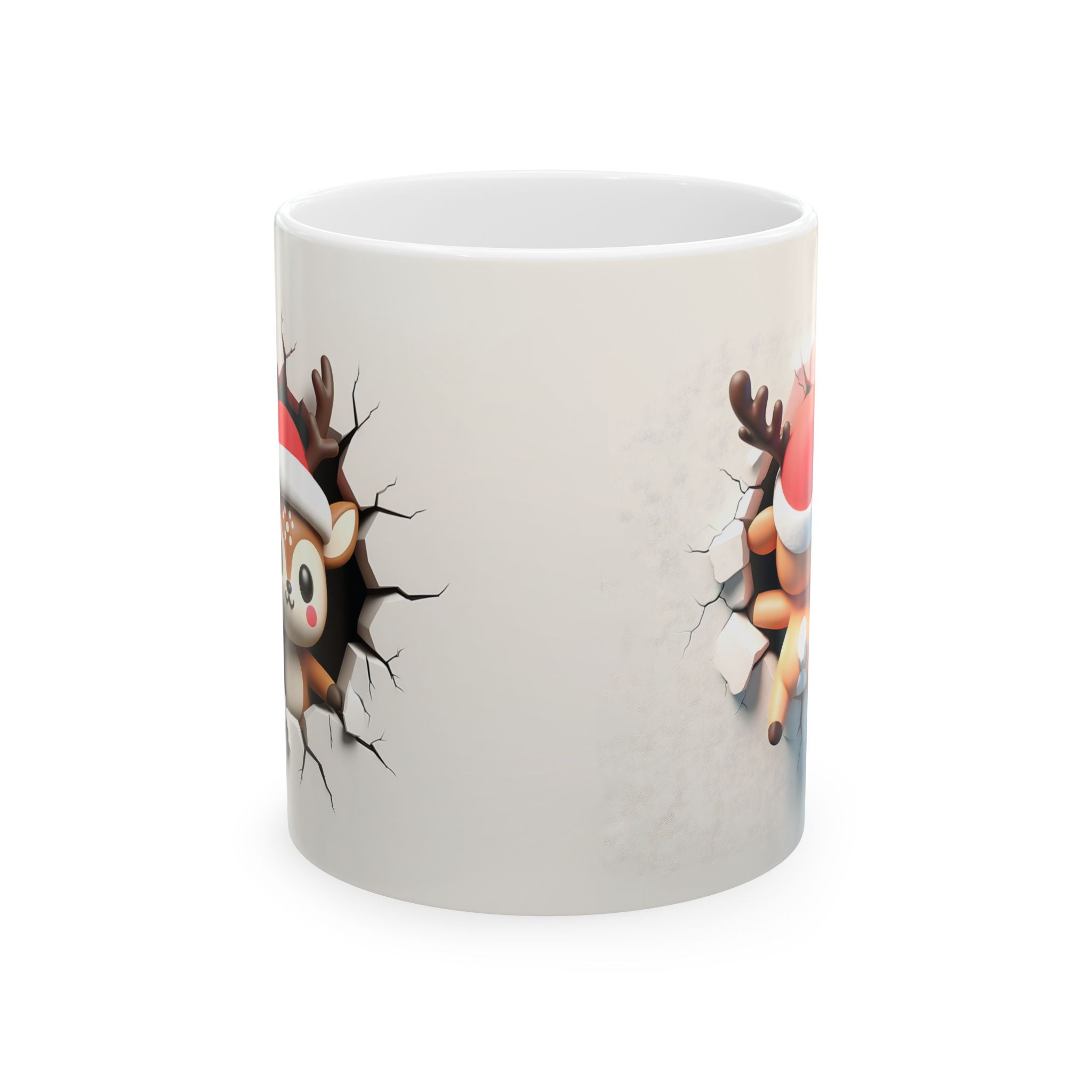 Cute Reindeer Christmas Mug