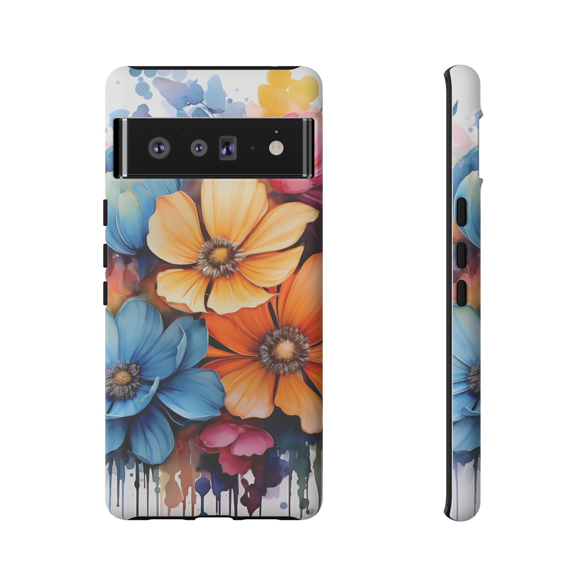 Vibrant Floral Watercolor Google Pixel Case (All Models)