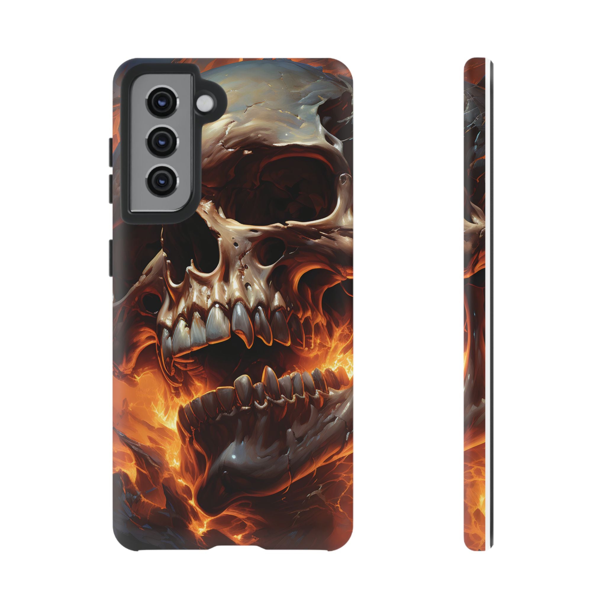 Fiery Skull Samsung Phone Case