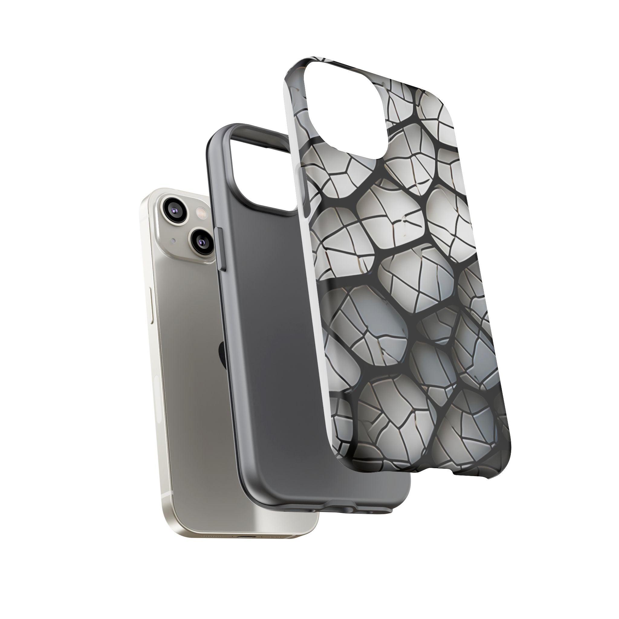 Abstract Mosaic iPhone Case - Textured & Chic