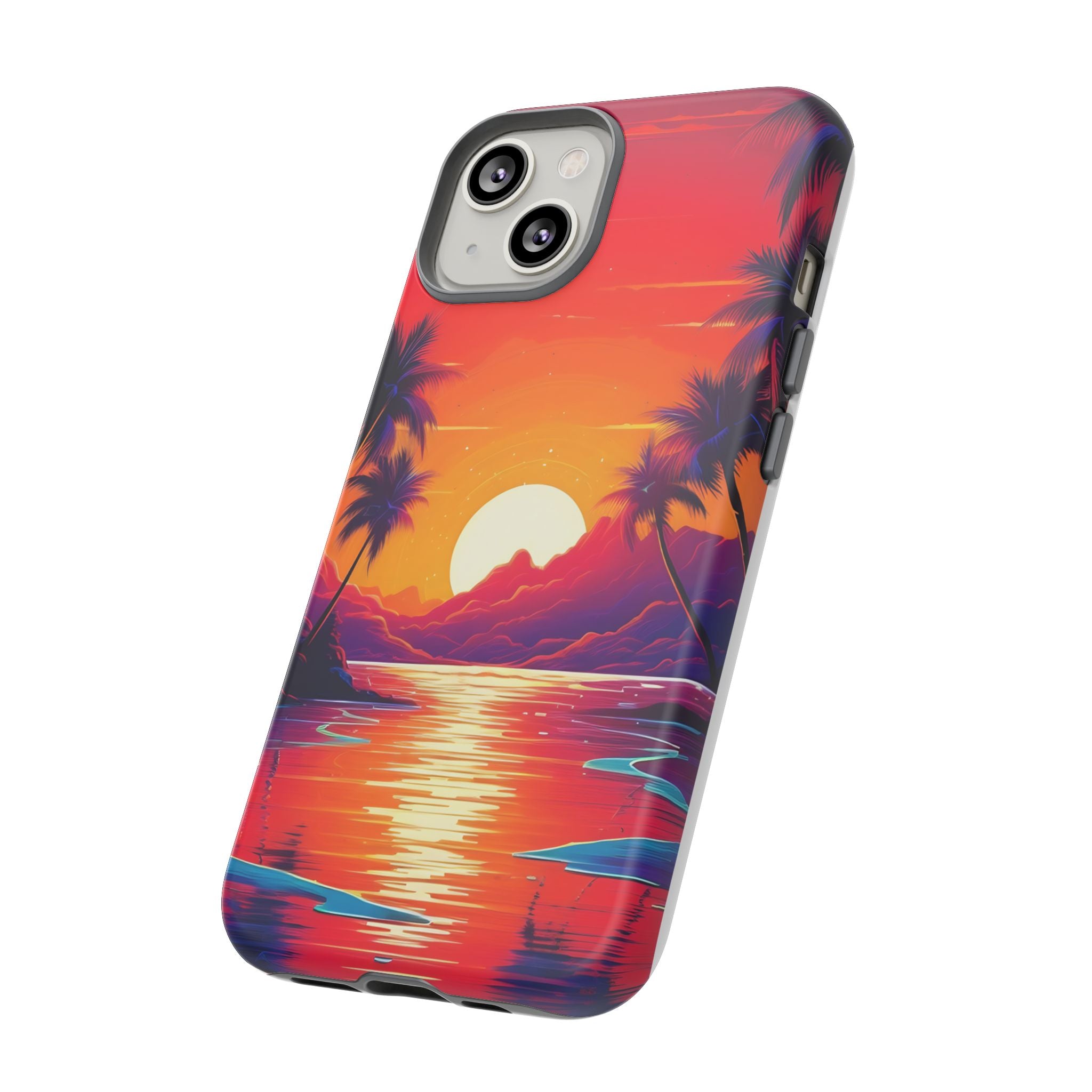 Sunset Beach Hexagon iPhone Case